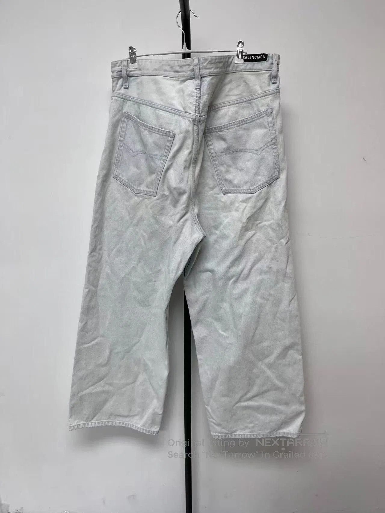 Balenciaga Balenciaga Men's Solid Straight Loose Jeans. Size US 34 / EU 50 - 2 Thumbnail