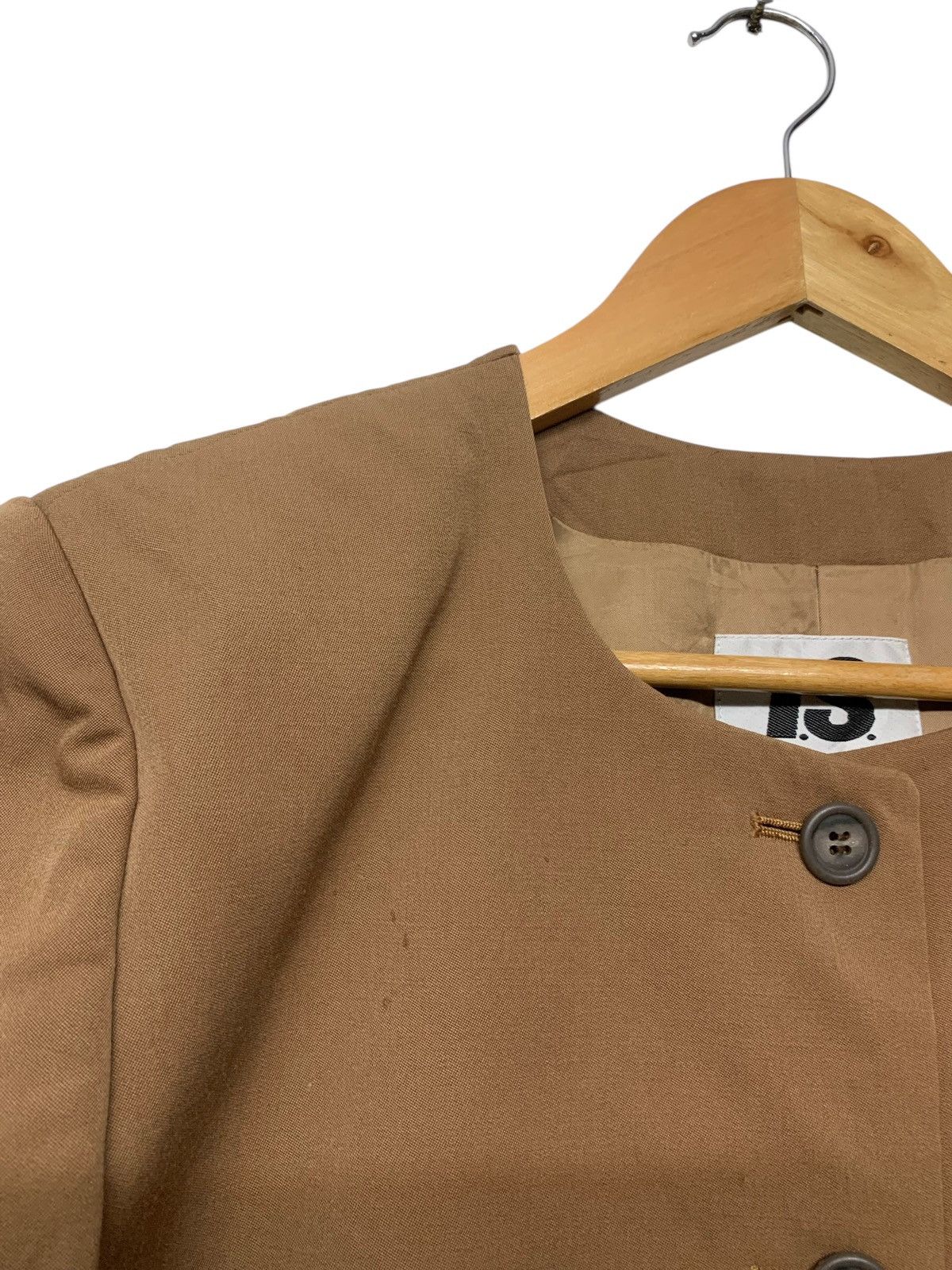 Issey Miyake × Japanese Brand × Vintage Issey Miyake🔥Rich Brown Fly Coat Cropped IS Made In Japan Size M / US 6-8 / IT 42-44 - 8 Thumbnail