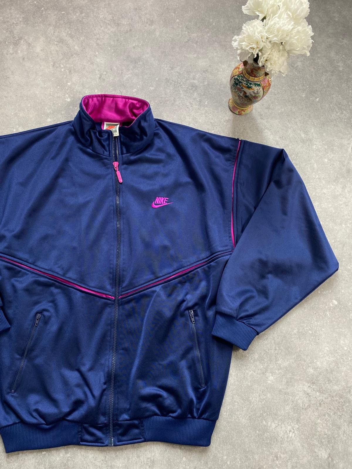 Nike × Vintage Rare! Vintage Late 80s / Early 90s NIKE Tracksuit Set Swoosh Size US L / EU 52-54 / 3 - 4 Thumbnail