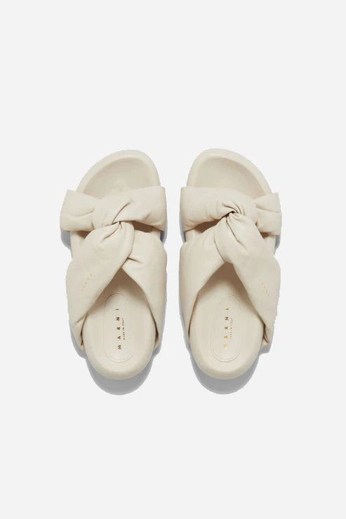 Marni o1w1db10125 Tie Sandal in Off White Size US 9 / IT 39 - 4 Thumbnail