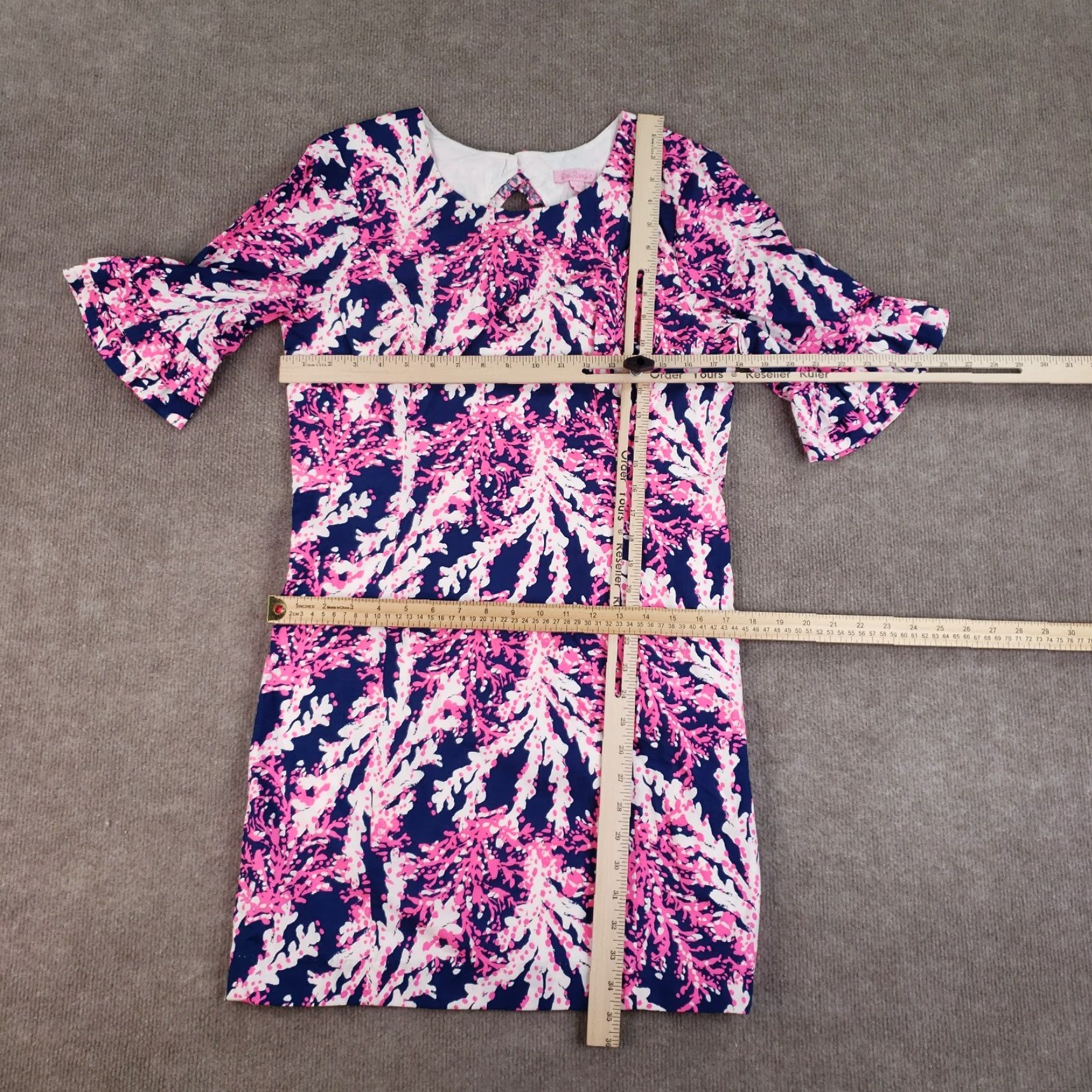 Lilly Pulitzer Lilly Pulitzer Fiesta Dress Womens Size 10 Pink Flare Sleeve Short Shift Size L / US 10 / IT 46 - 2 Thumbnail