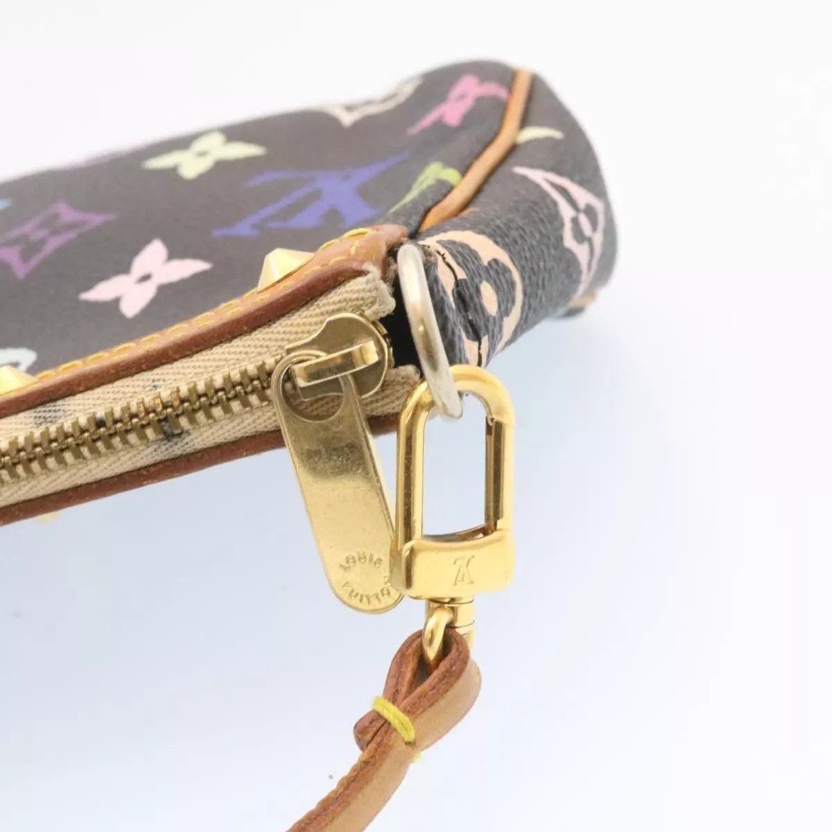 Louis Vuitton LOUIS VUITTON Multicolor Pochette Accessoires Pouch Black Size ONE SIZE - 2 Thumbnail