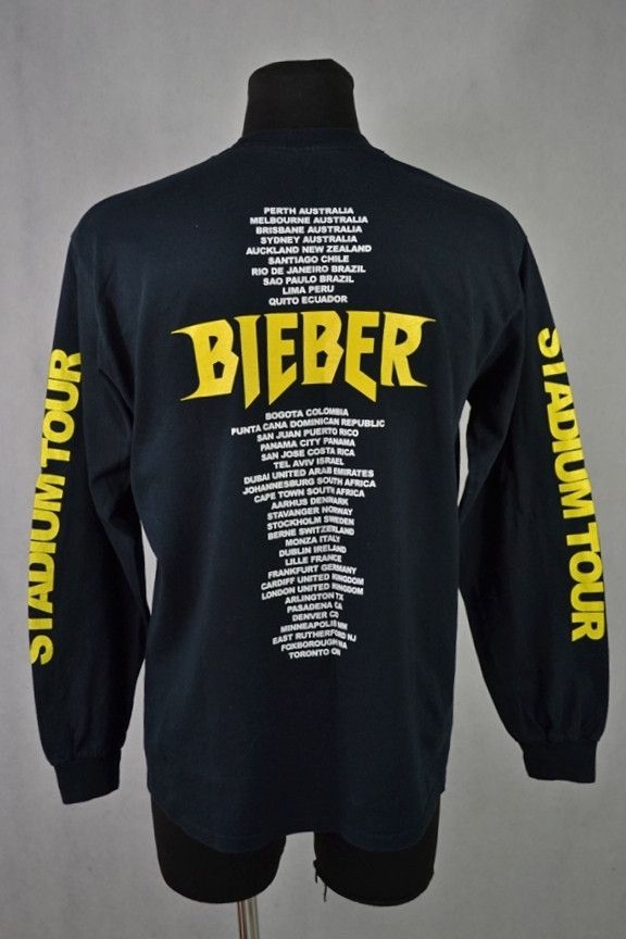 Band Tees × Justin Bieber RARE Justin Bieber Stadium Tour 2017 Longsleeve Size US M / EU 48-50 / 2 - 2 Thumbnail