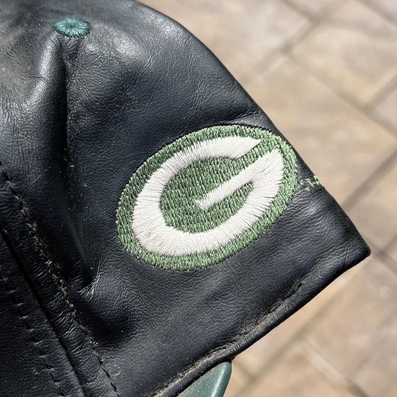 NFL × Vintage Vintage NFL Green Bay Packers Football Leather Hat Size ONE SIZE - 3 Thumbnail
