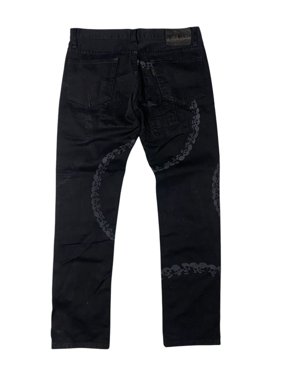 Hysteric Glamour 1990's Hysteric Glamour Skull Ring Archive Denim Size US 28 / EU 44 - 2 Thumbnail