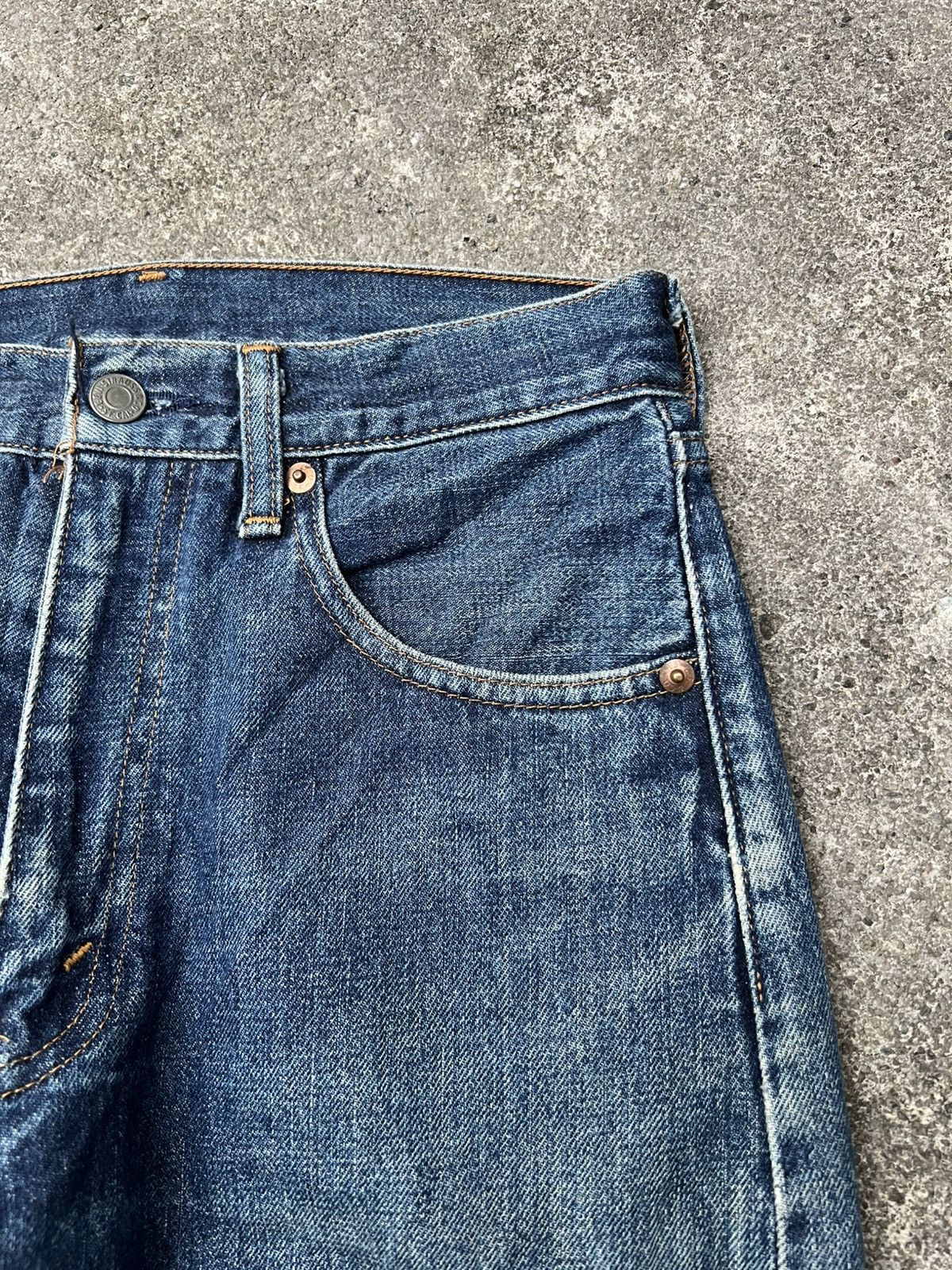 Levi's Vintage 90’s Levis 504Z Big E Selvedge Distressed Jean Size US 28 / EU 44 - 12 Thumbnail