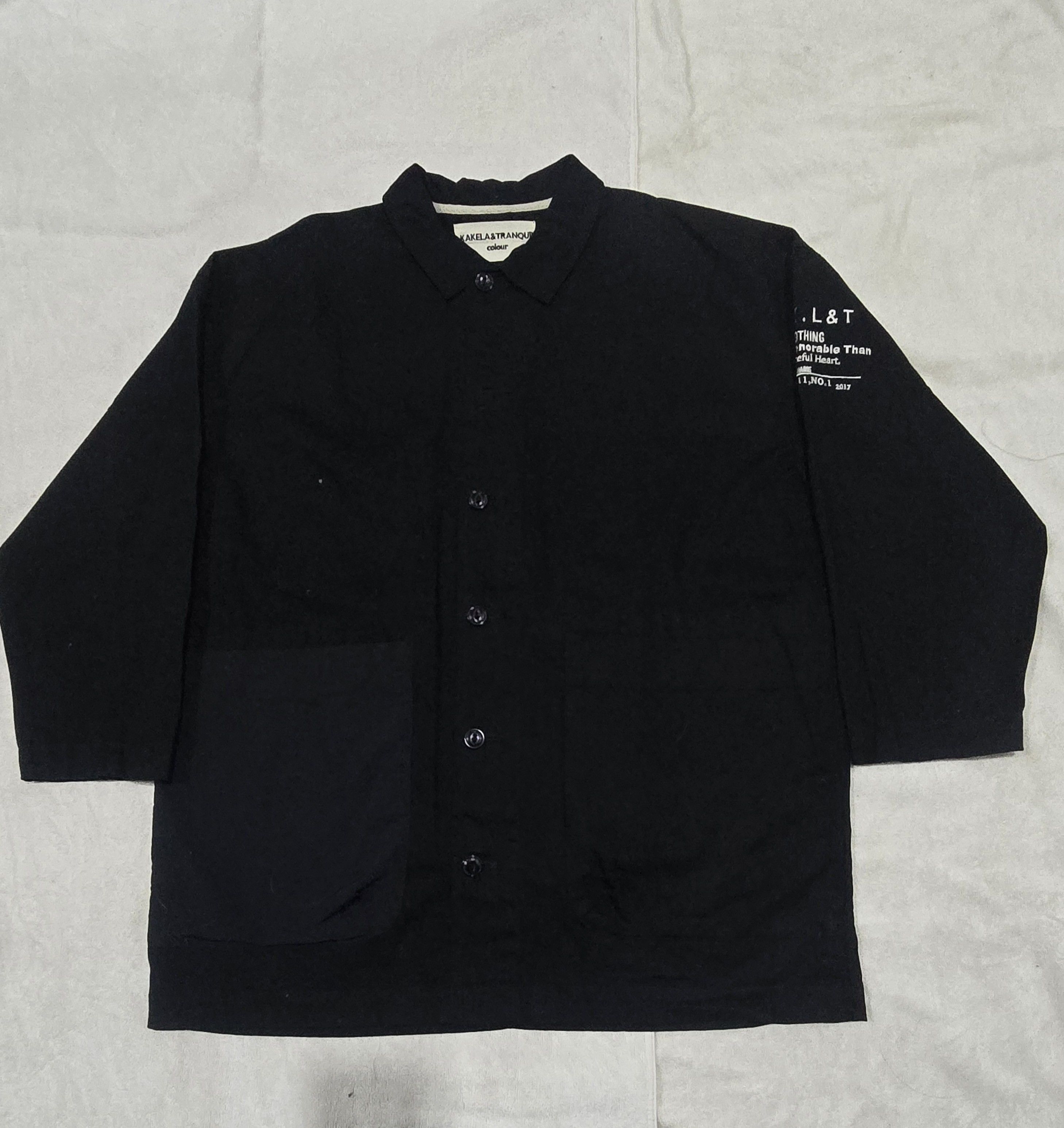 Designer × Japanese Brand Kakela & Tranquil Chore Jacket/Cotton/ Black/Free Size Size US M / EU 48-50 / 2 - 1 Thumbnail