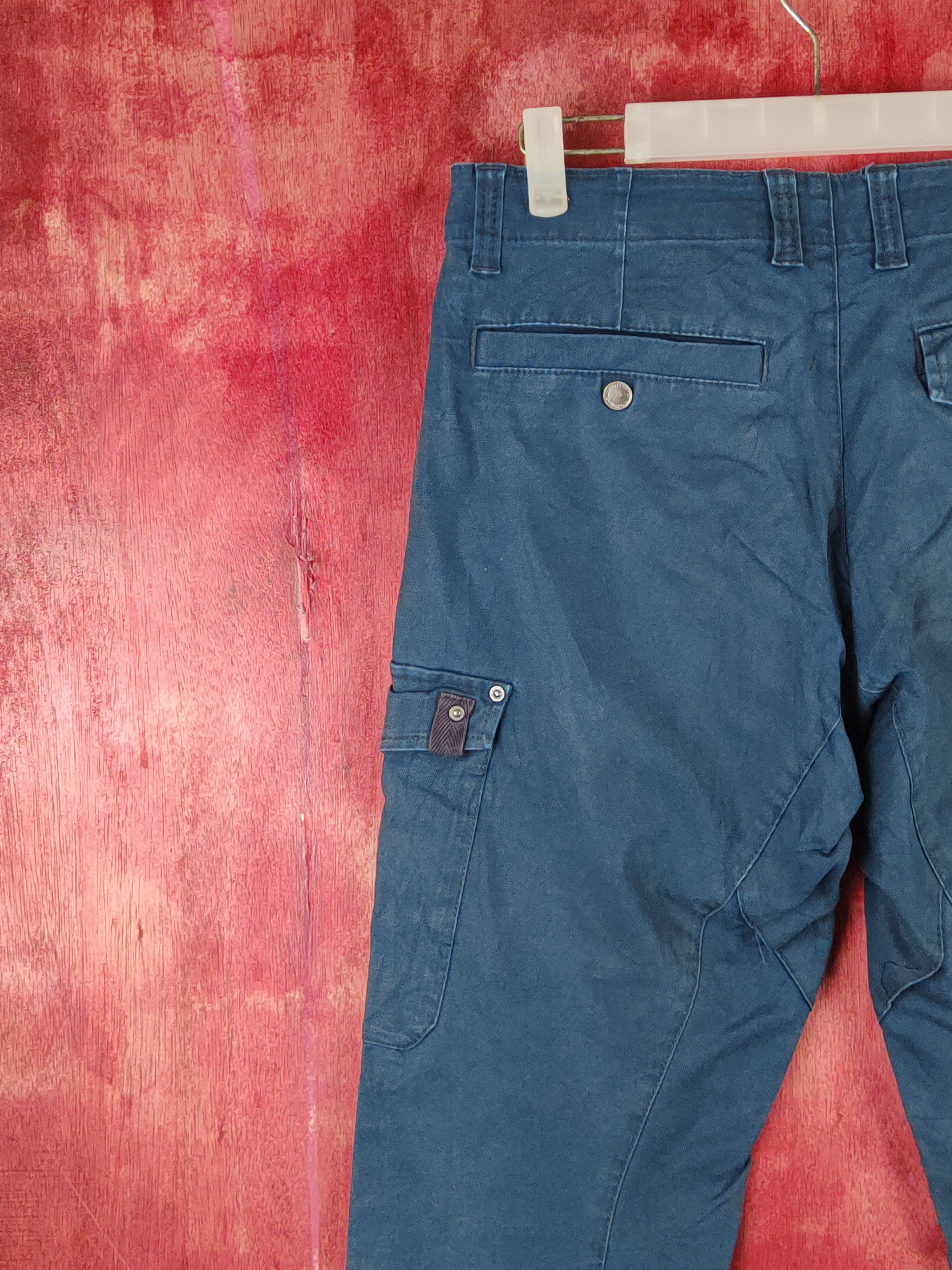 Japanese Brand Genba-Xebec Blue Multipocket Tactical Cargo Pants #S1317 Size US 30 / EU 46 - 9 Thumbnail