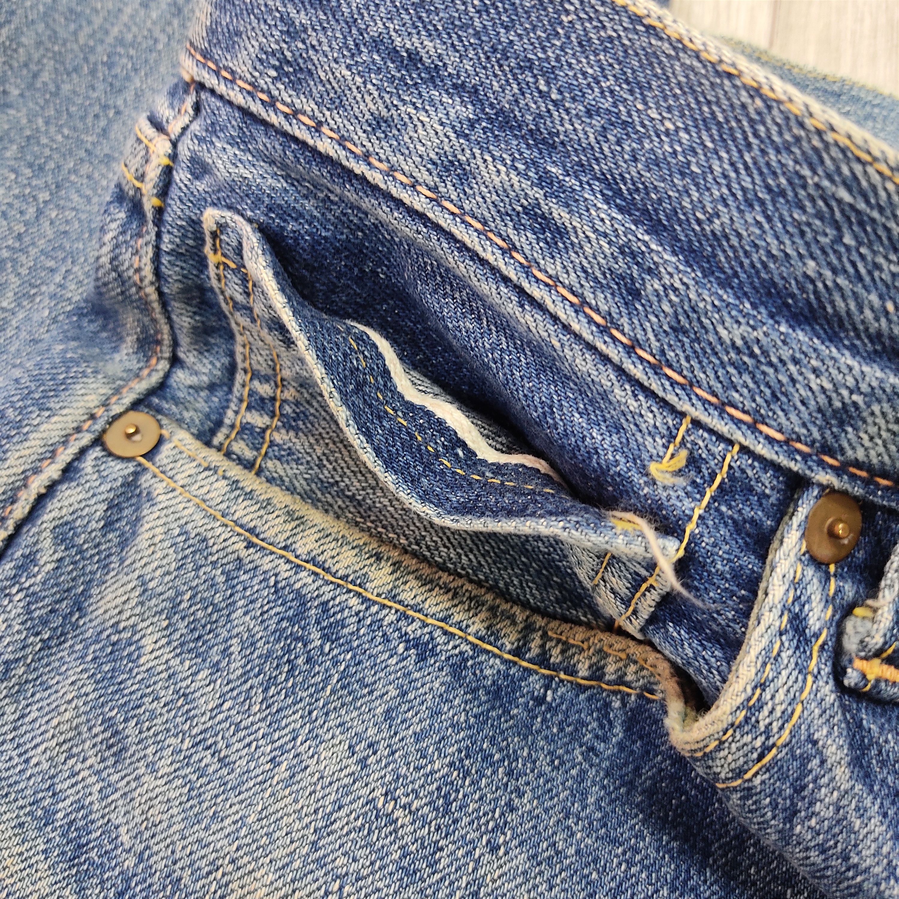 Japanese Brand Vintage Cloze Jeans Distressed Selvedge Denim Pants Size US 32 / EU 48 - 7 Thumbnail