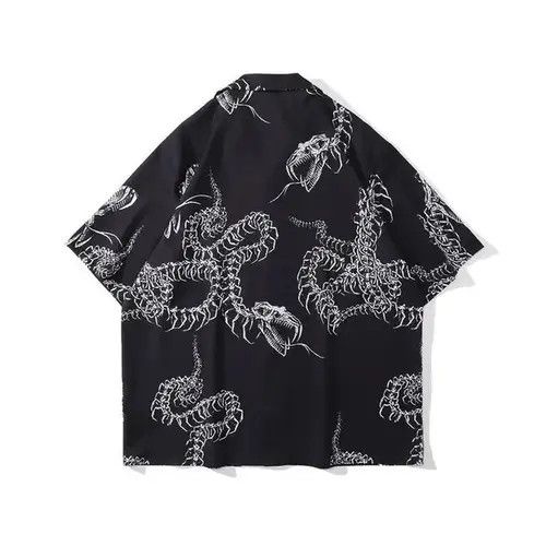 VIBE Shirt made of thin material with the image of a dark dragon Size US XL / EU 56 / 4 - 2 Thumbnail