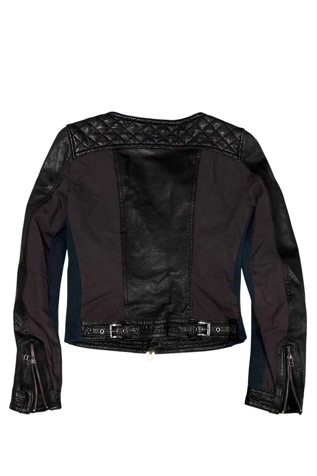 5351 POUR LES FEMMES 5351 Pour Les Femmes asymmetric lambskin leather jacket Size XS / US 0-2 / IT 36-38 - 2 Thumbnail