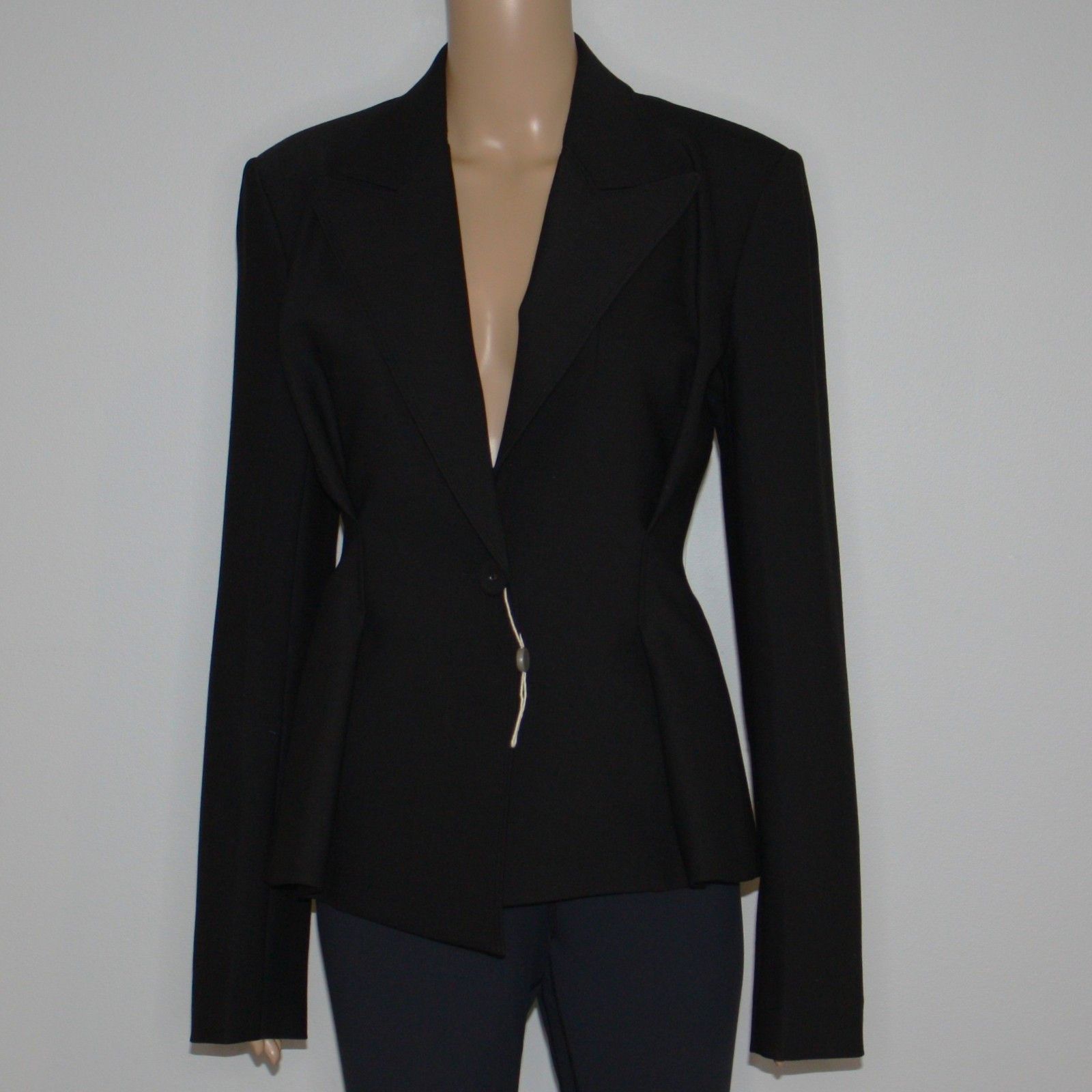 Helmut Lang Cinched Waist Blazer in Black Color and size 4 NWT MSRP $695 Size S / US 4 / IT 40 - 6 Thumbnail