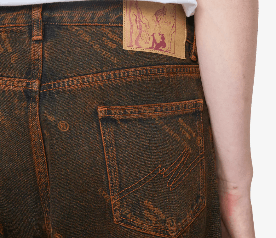 Martine Rose BNWT SS25 MARTINE ROSE ORANGE LASER RELAXED FIT JEANS M Size US 32 / EU 48 - 12 Thumbnail