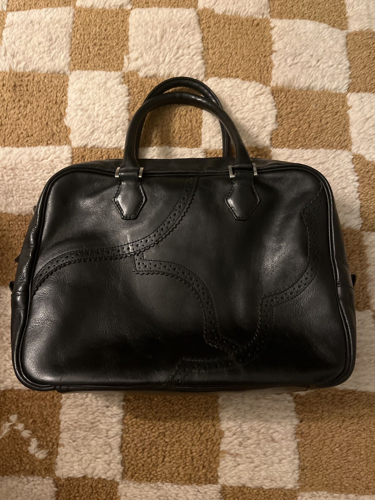 Y's Y’s Black Leather Bowler Bag Size ONE SIZE - 1 Thumbnail