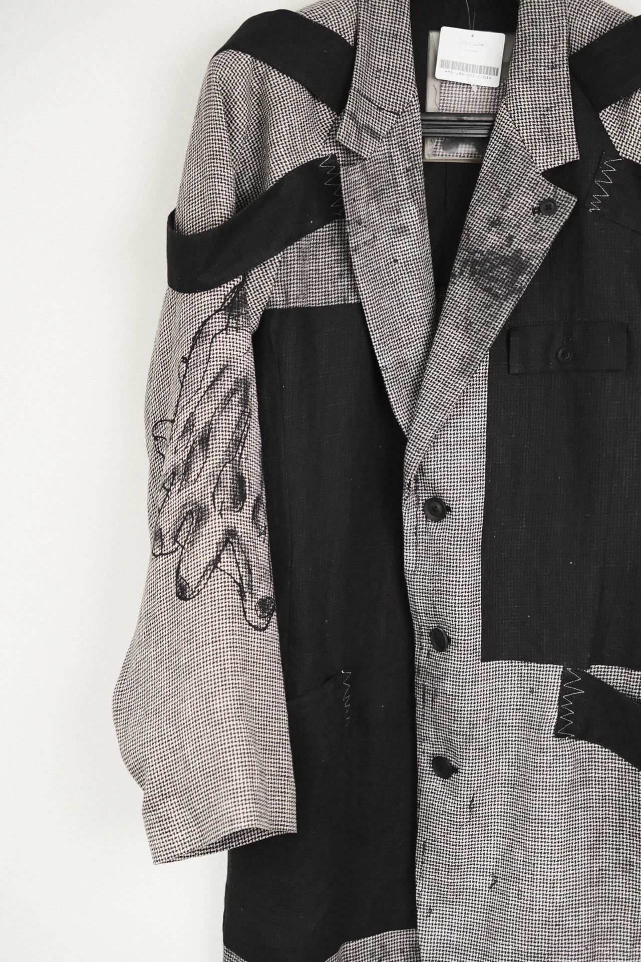 Yohji Yamamoto Yohji Yamamoto 24SS Vintage Hand-Painted Linen Jacket Size US XL / EU 56 / 4 - 4 Thumbnail