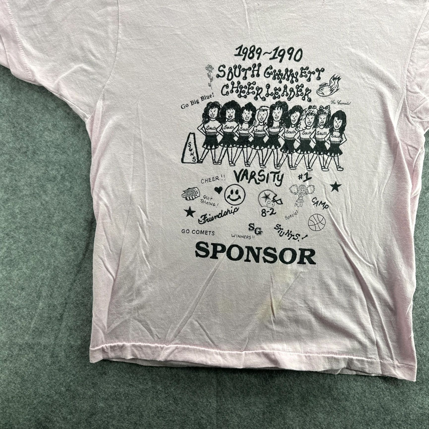 Other VINTAGE South Gwinnett Cheerleaders Shirt Mens Large Pink Sponsor Varsity 90s Go Big Blue Sports T-Shirt Mens L Size US L / EU 52-54 / 3 - 4 Thumbnail