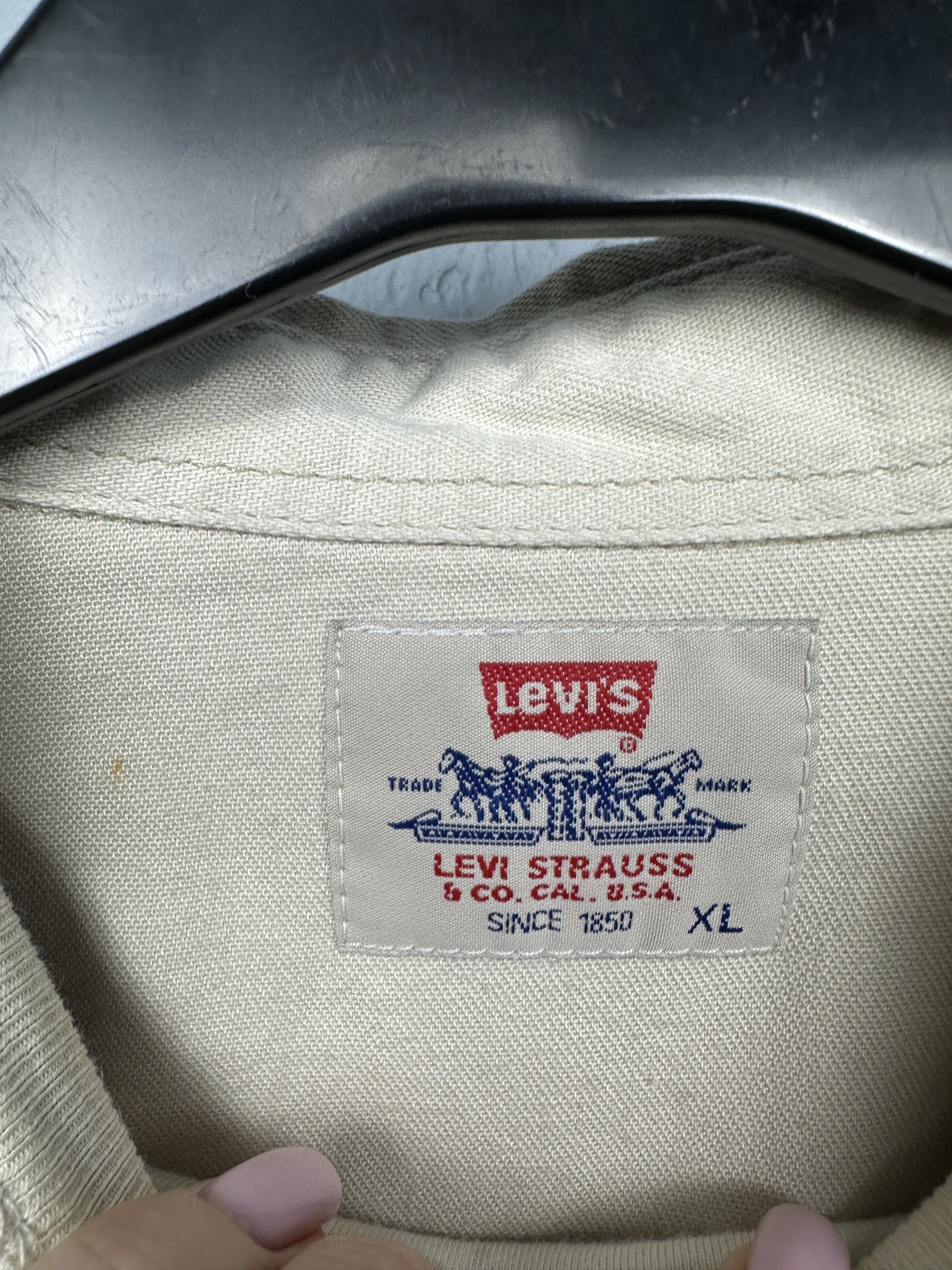 Levi's Levi's 90s Vintage Mens Denim Shirt Jeans Size US XL / EU 56 / 4 - 6 Thumbnail