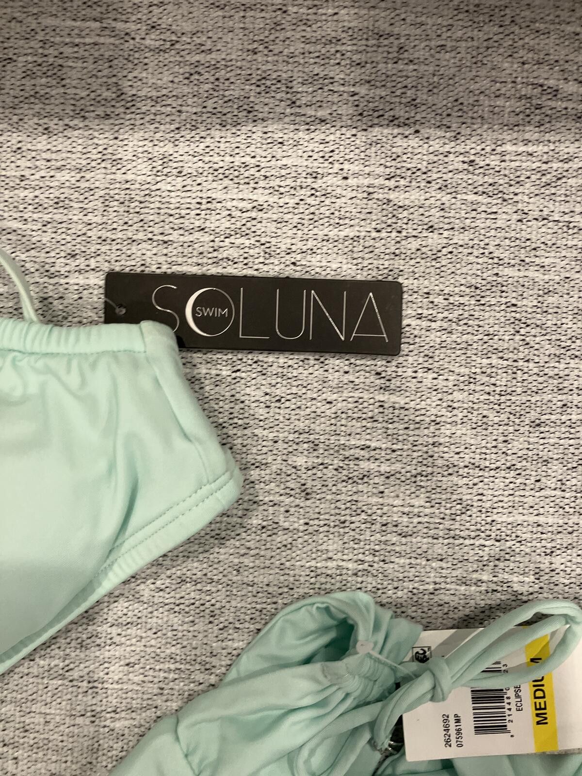 Other NWT Soluna Swim Light Blue High Waist Bikini Set Medium Size ONE SIZE - 3 Thumbnail