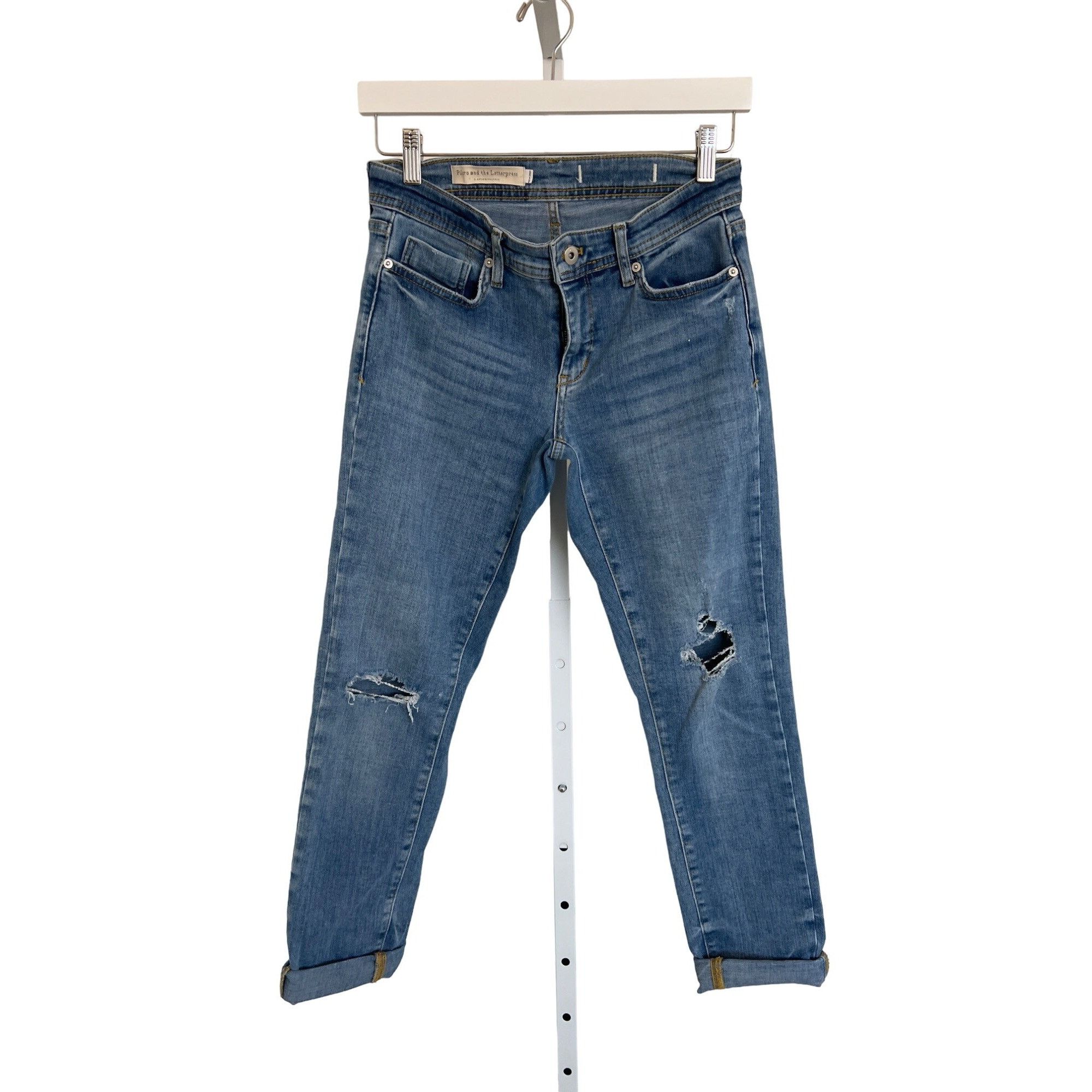 Anthropologie Pilcro & The Letterpress Mid-Rise Slim Boyfriend Jeans Size 25" / US 0 / IT 36 - 5 Thumbnail