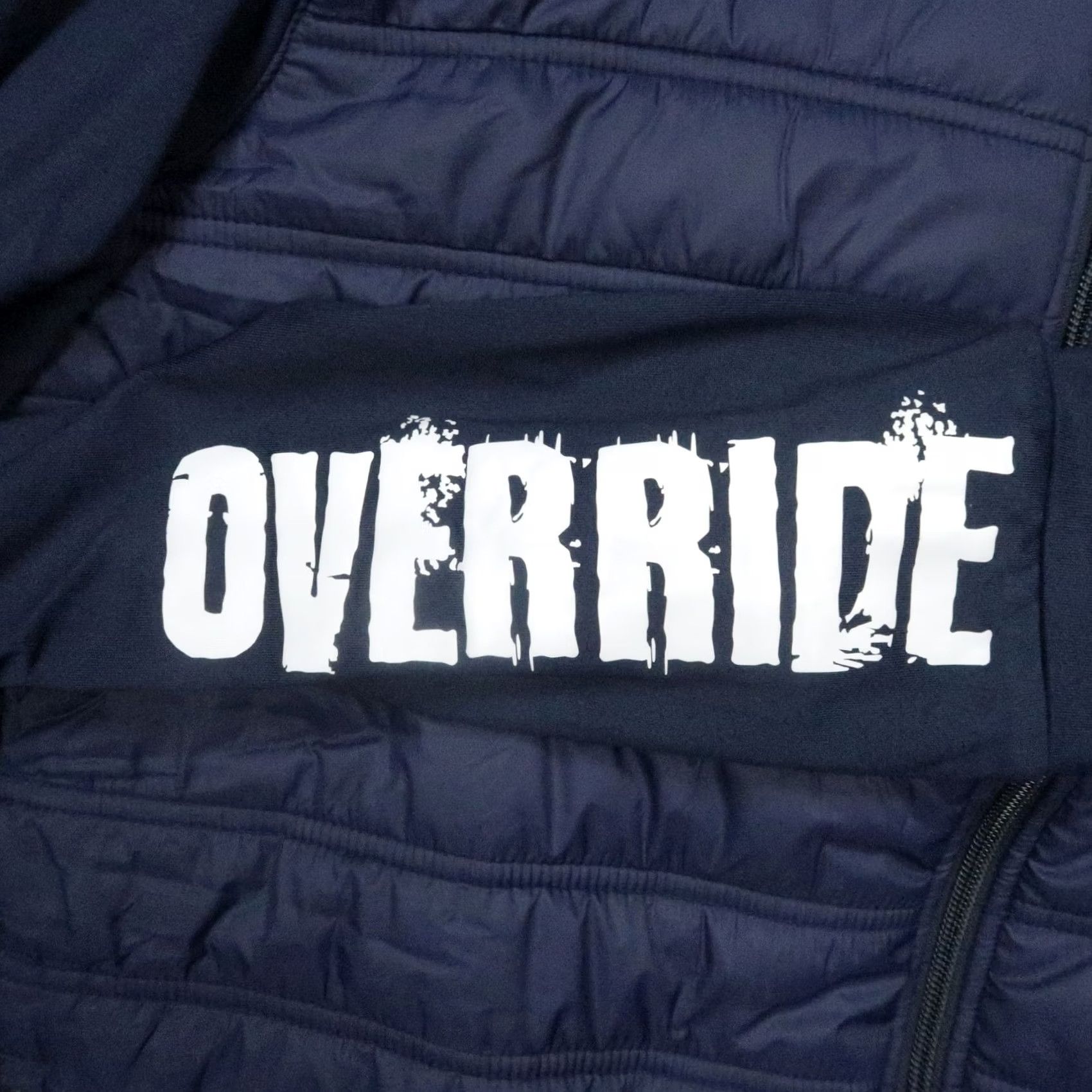 Vintage VINTAGE Straight Down Jacket Men L Navy Blue Red Bull Override Patton Puffer Quilted Size US L / EU 52-54 / 3 - 5 Thumbnail