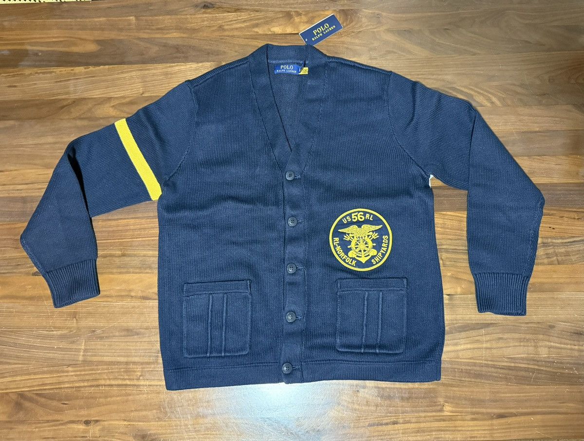 Polo Ralph Lauren POLO RALPH LAUREN Nautical-Inspired Cardigan Navy Sweater Size US L / EU 52-54 / 3 - 3 Thumbnail