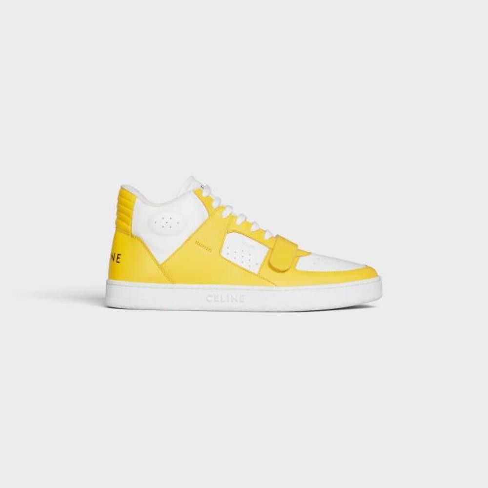 o1bcso1str1123 342823338C.01OE Hi- Sneakers in White Yellow