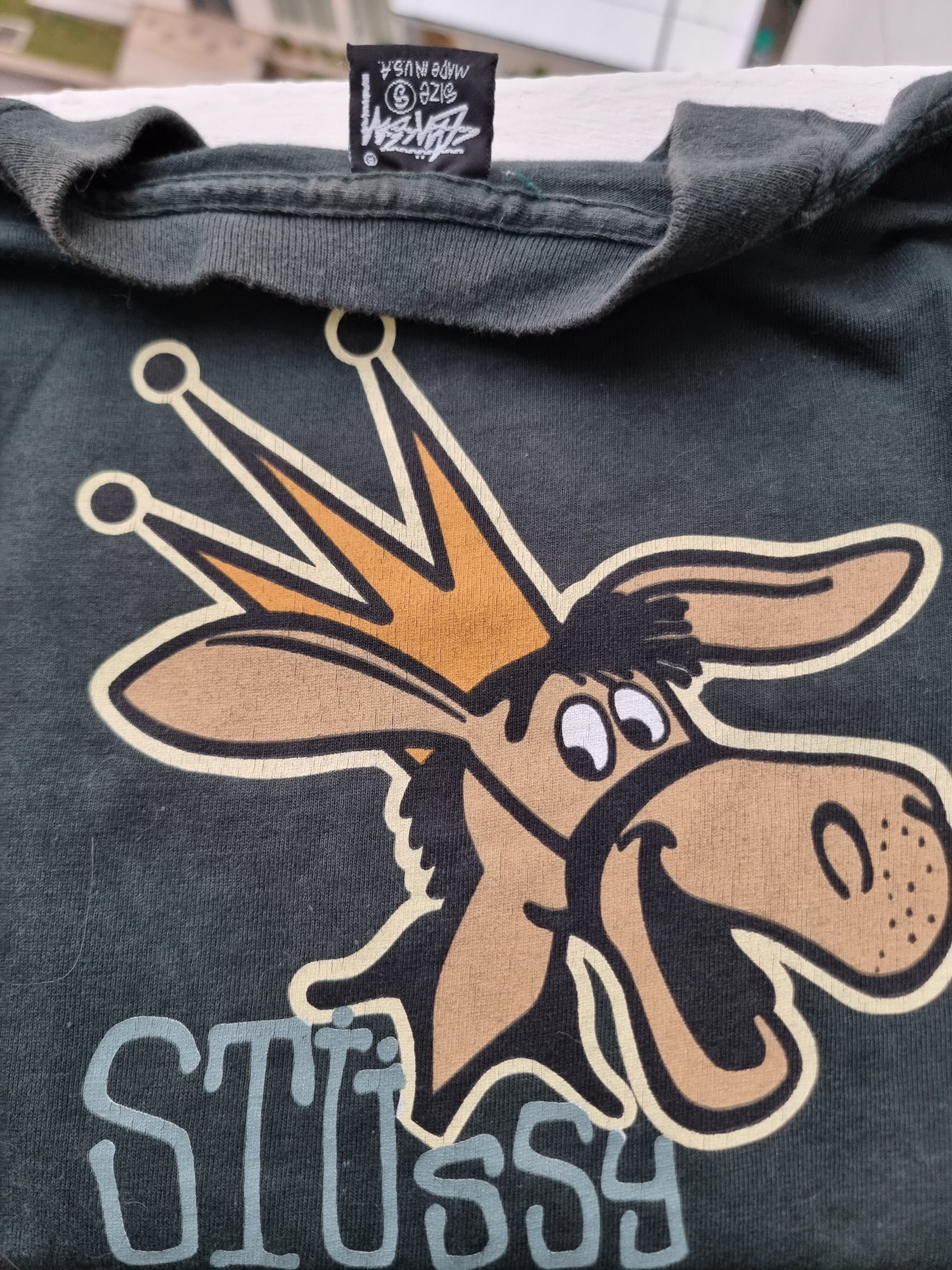 Stussy × Vintage Vintage stussy donkey big ass gear t shirt Stussy × Vintage Vintage stussy donkey big ass gear t shirt