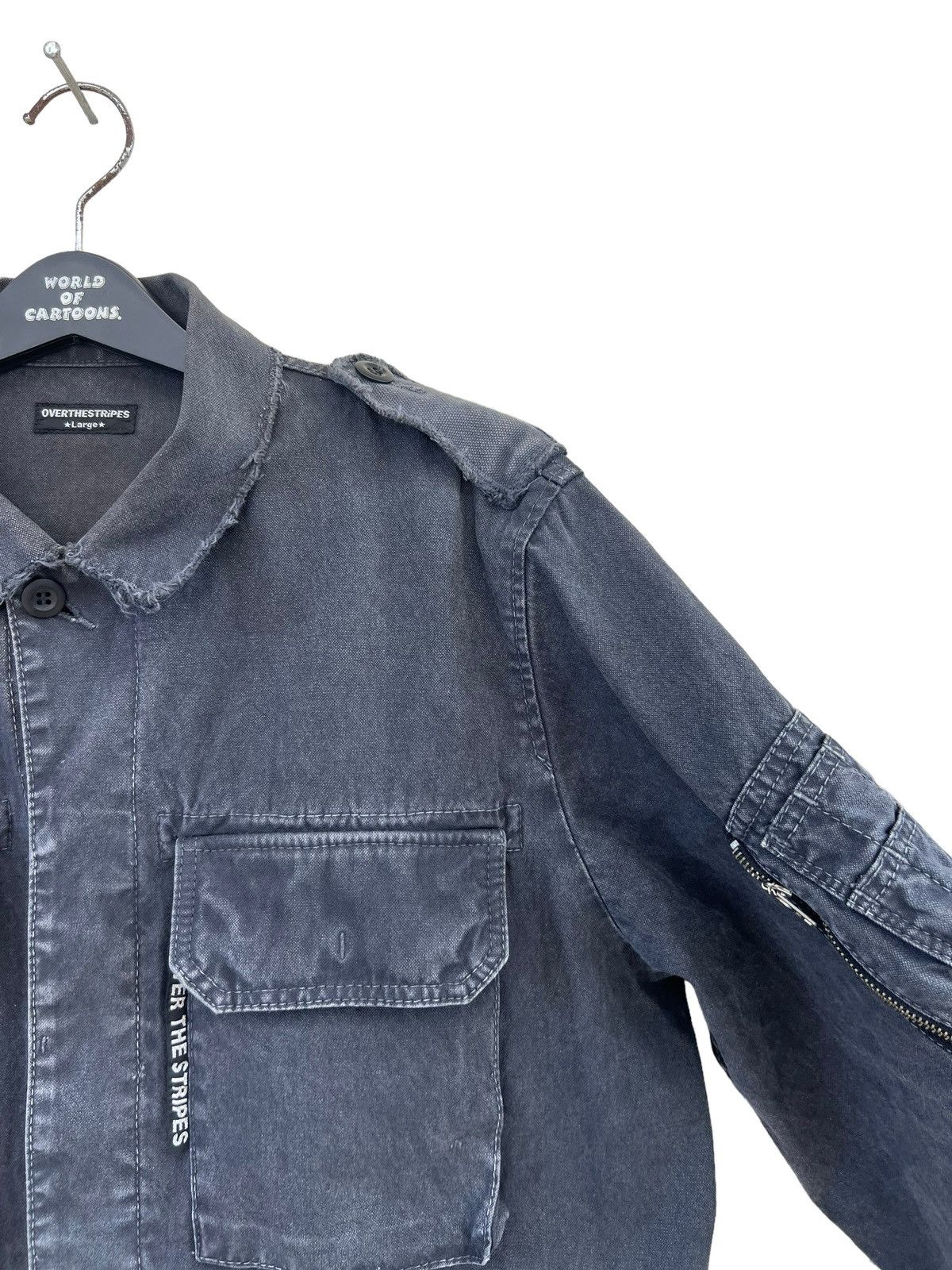 OVER THE STRiPES Vintage OverTheStripes Japan Ozzy Artwork Fade Black Jacket Size US L / EU 52-54 / 3 - 8 Thumbnail