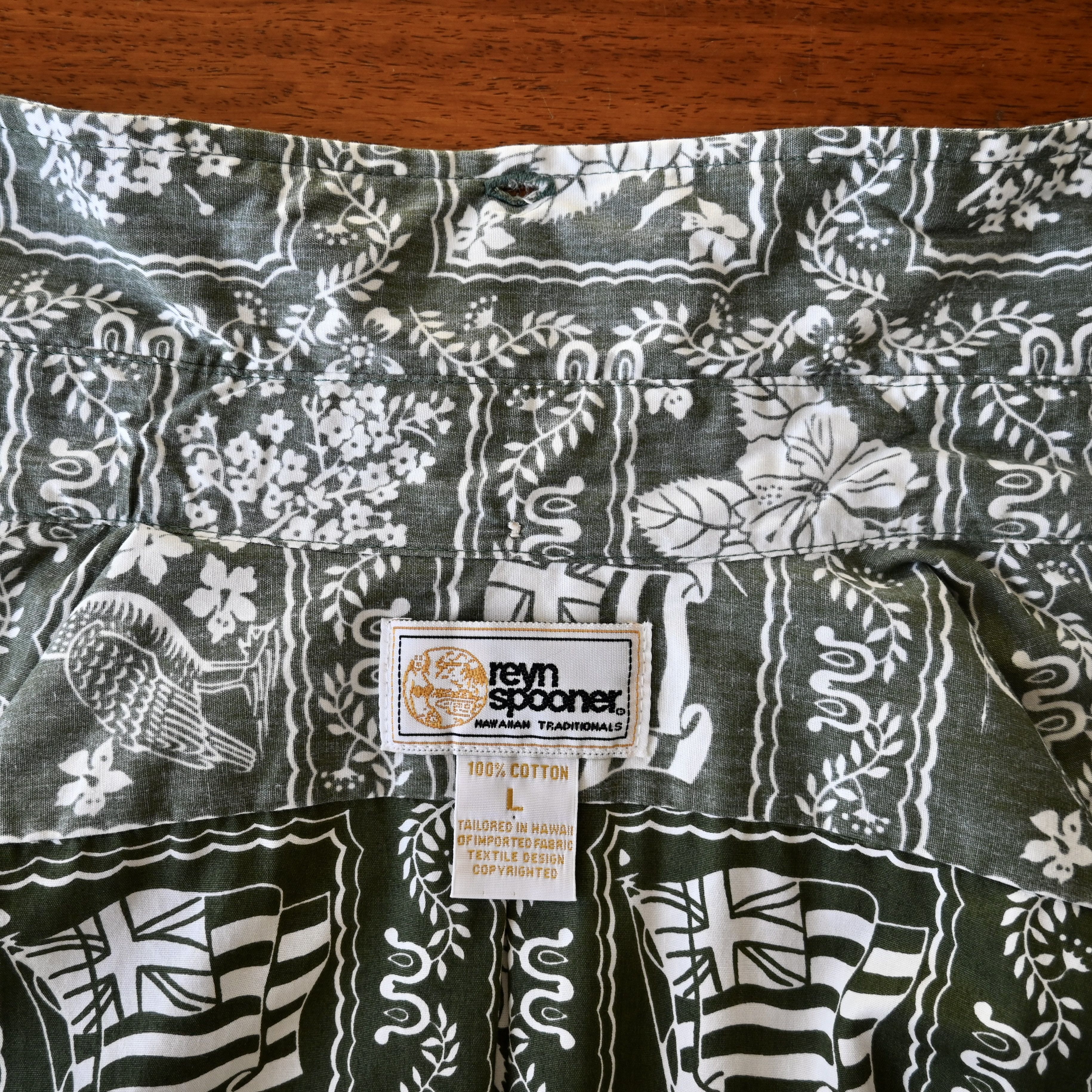 Reyn Spooner Reyn Spooner all cotton Lahaina Sailor shirt, olive Size US L / EU 52-54 / 3 - 11 Thumbnail