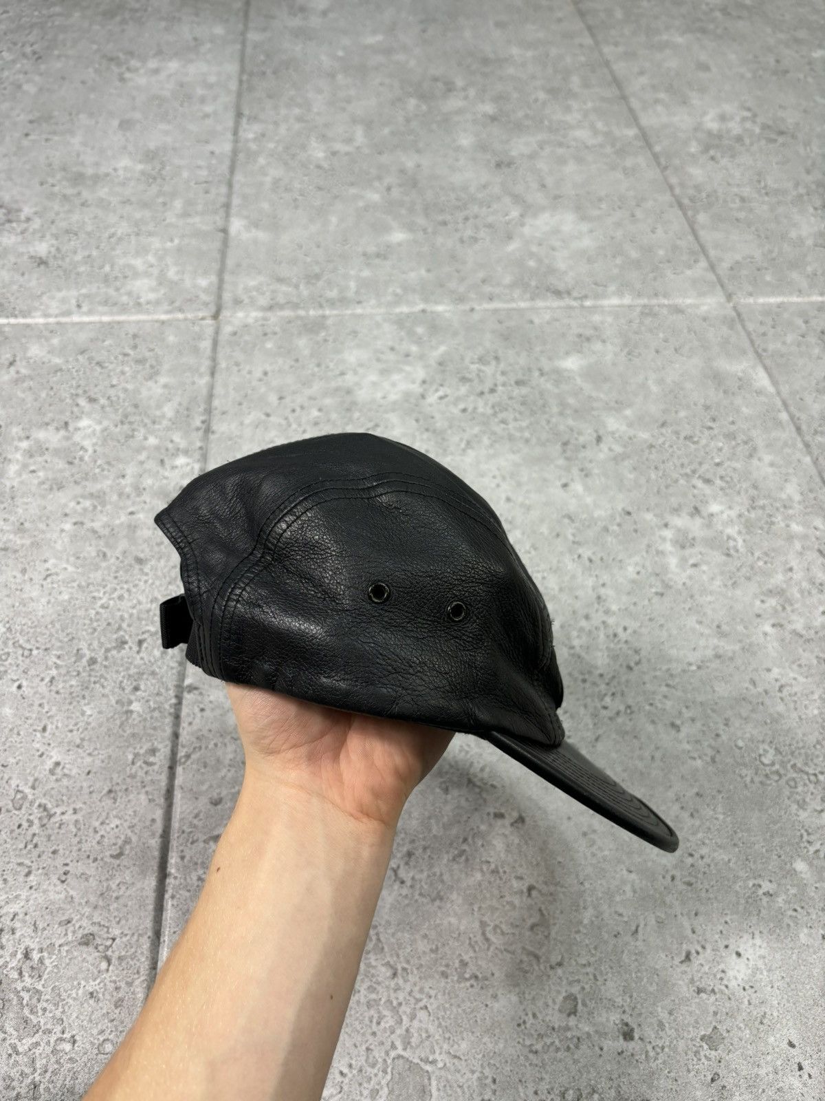 Japanese Brand × Supreme FW09 Supreme Genuine Leather Camp Cap Hat Japanese Style Size ONE SIZE - 6 Thumbnail