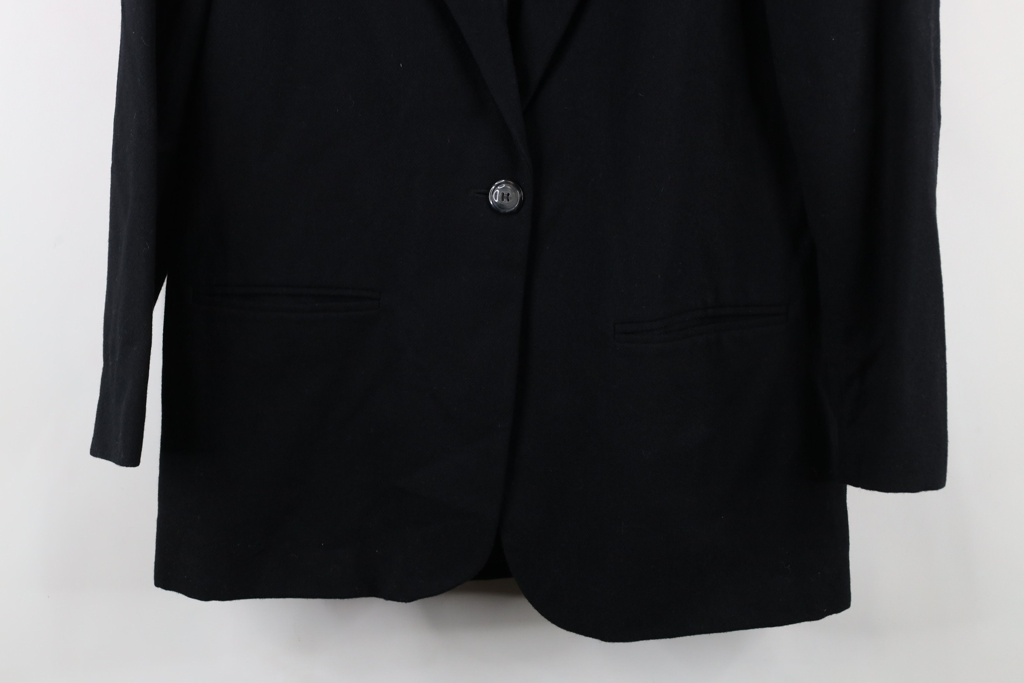 Vintage Vintage 90s Streetwear One Button Blazer Suit Jacket Black Size XL / US 12-14 / IT 48-50 - 3 Thumbnail