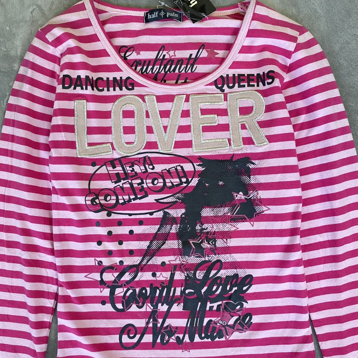 Hysteric Glamour 2000s Half Palu Vkei Style Stripe Lover Long Sleeve Shirt Size M / US 6-8 / IT 42-44 - 4 Thumbnail