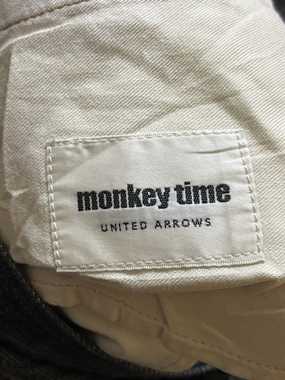 United Arrows Vintage Monkey Lime United Arrows Slim Fit Zipper Denim Size US 33 - 8 Thumbnail