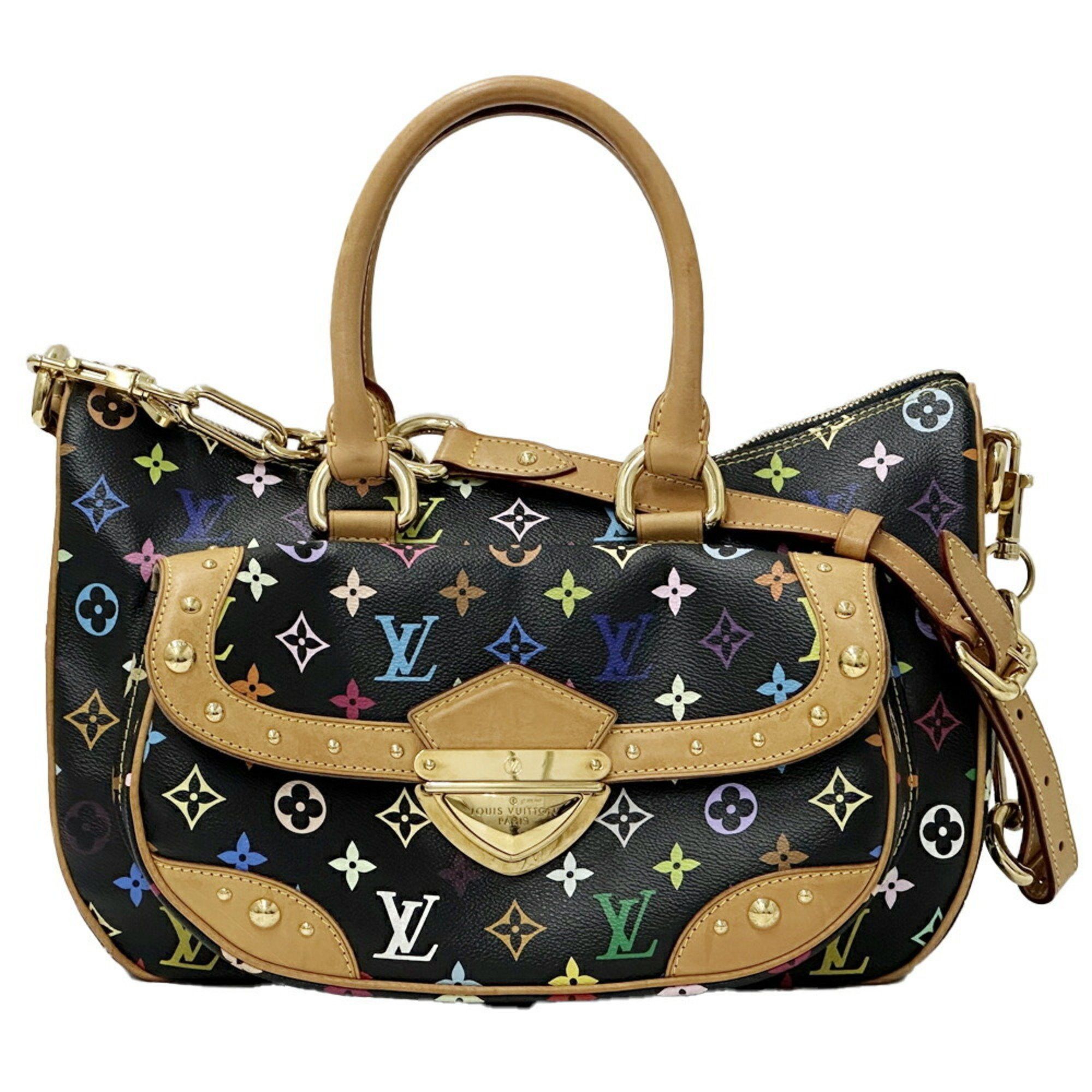 Louis Vuitton Bag Monogram Multicolor Women's Handbag Shoulder 2Way Rita Noir M40126 Black