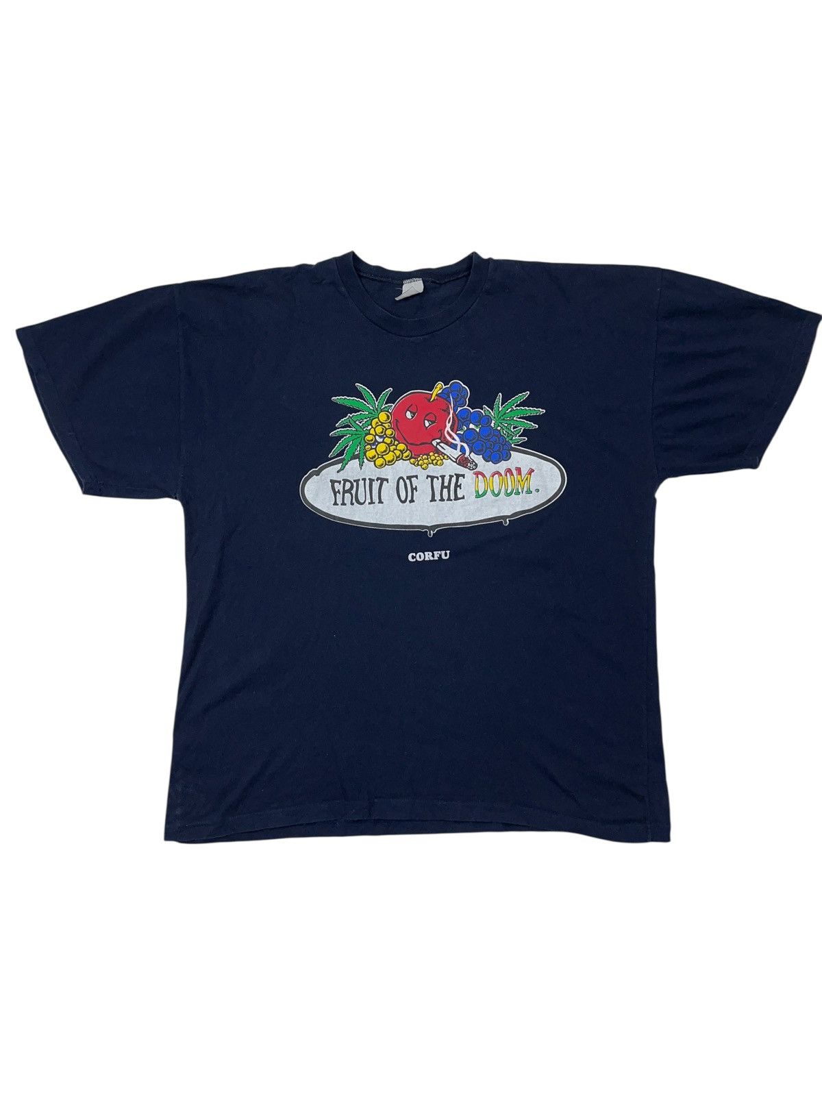 Vintage Vintage 90s Fruits Of The Doom Smoking T-shirt Humor Parody Size US L / EU 52-54 / 3 - 1 Thumbnail