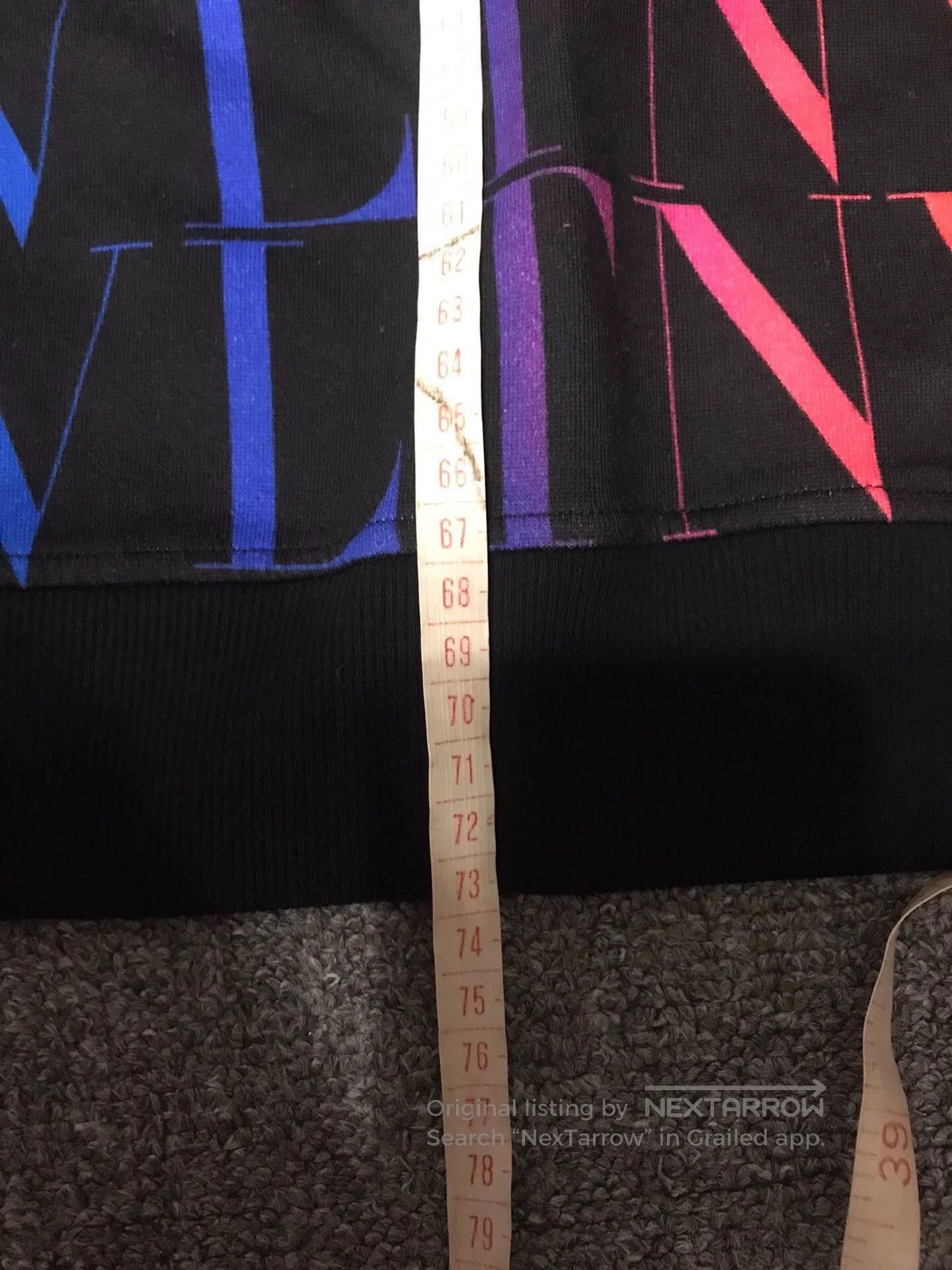 Valentino Multi-Color Logo Print Long Sleeve Sweatshirt. Size US XL / EU 56 / 4 - 9 Thumbnail