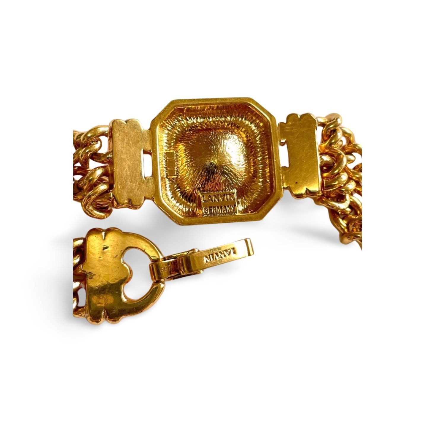 Lanvin Vintage Lanvin double golden chain bracelet with gunmetalic Size ONE SIZE - 5 Thumbnail