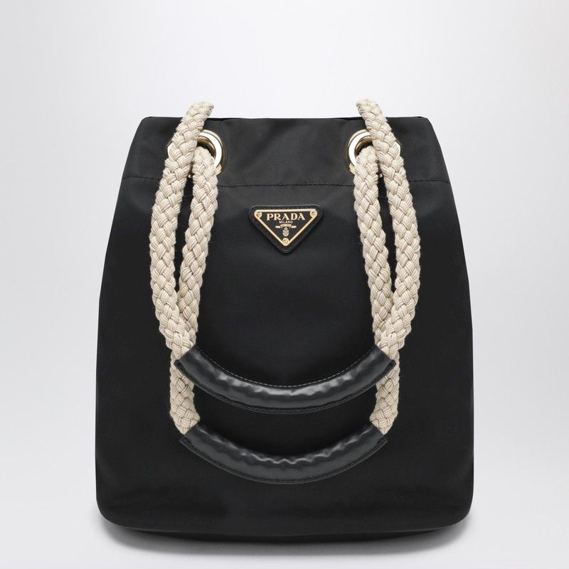 Prada Prada Mariner Small Bucket Bag In Black Re-Nylon Size ONE SIZE - 1 Thumbnail