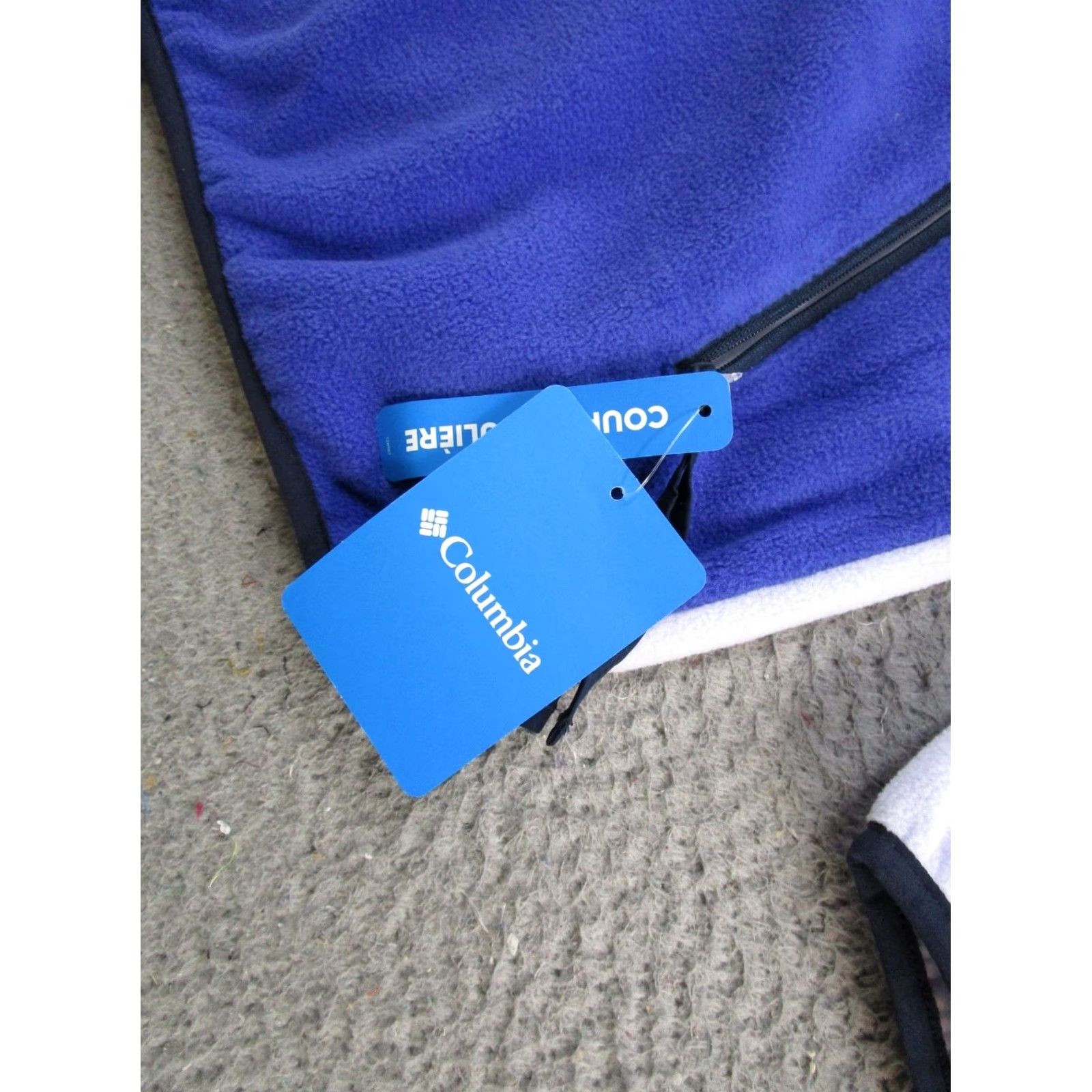Vintage Columbia 1/2 Zip Fleece Pullover Womens M Violet Blue NWT Jacket Fast Shipping NWT Size M / US 6-8 / IT 42-44 - 2 Thumbnail