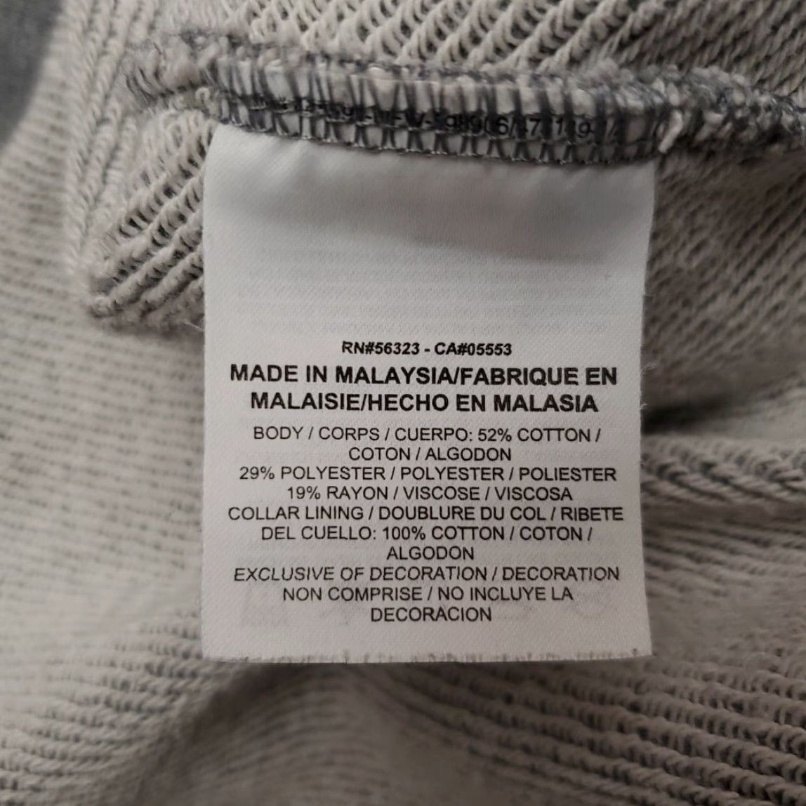 Nike Nike Hoodie Womens Large Gray Cowl Funnel Neck Sweatshirt Drawstring Casual Logo Pattern Solid Pullover Size L / US 10 / IT 46 - 5 Thumbnail