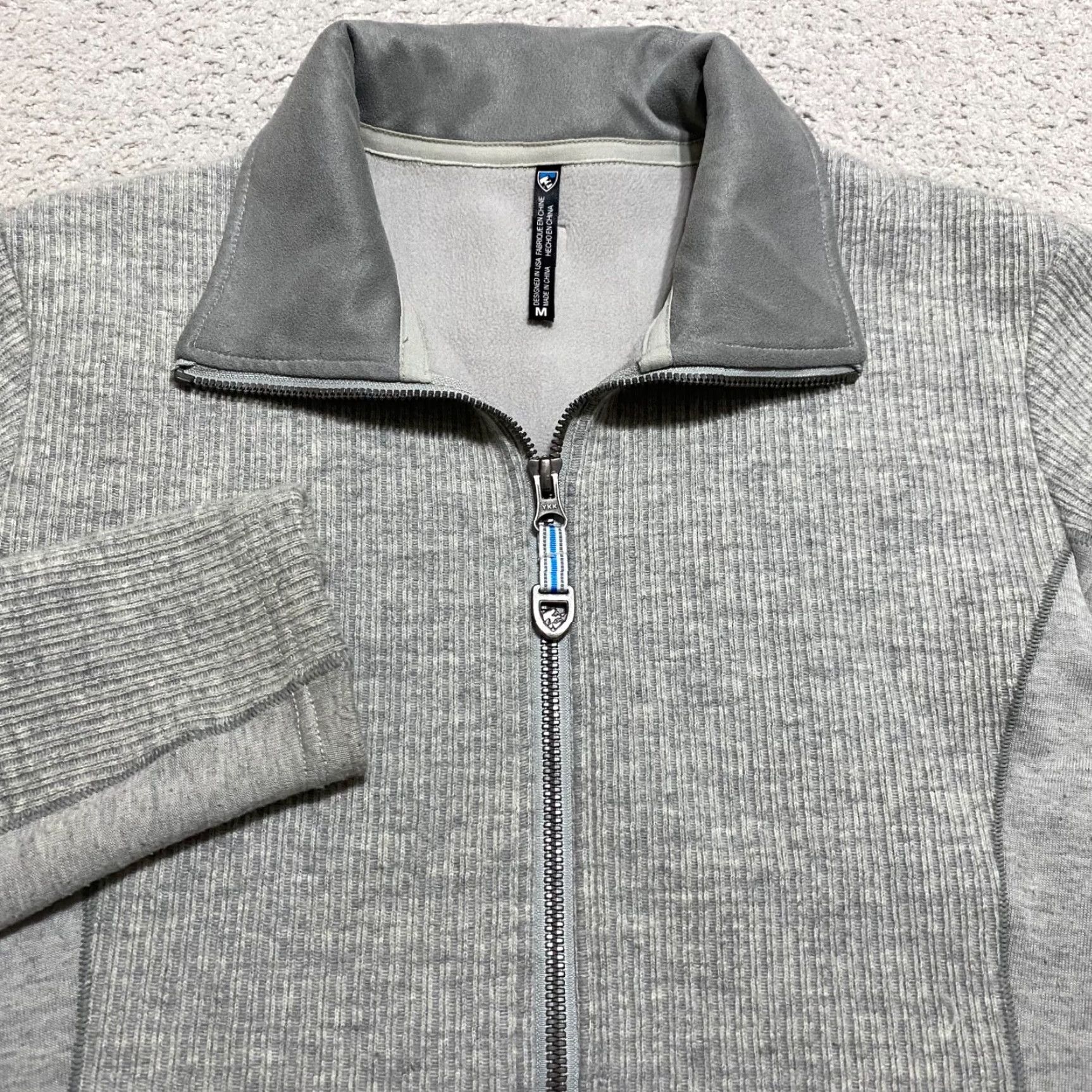 Vintage Kuhl Womens Medium Sweater Jacket Light Gray Full Zip Long Sleeve Wool Blend Jacket Womens M Gray All Seasons Casual Outdoor Size M / US 6-8 / IT 42-44 - 5 Thumbnail