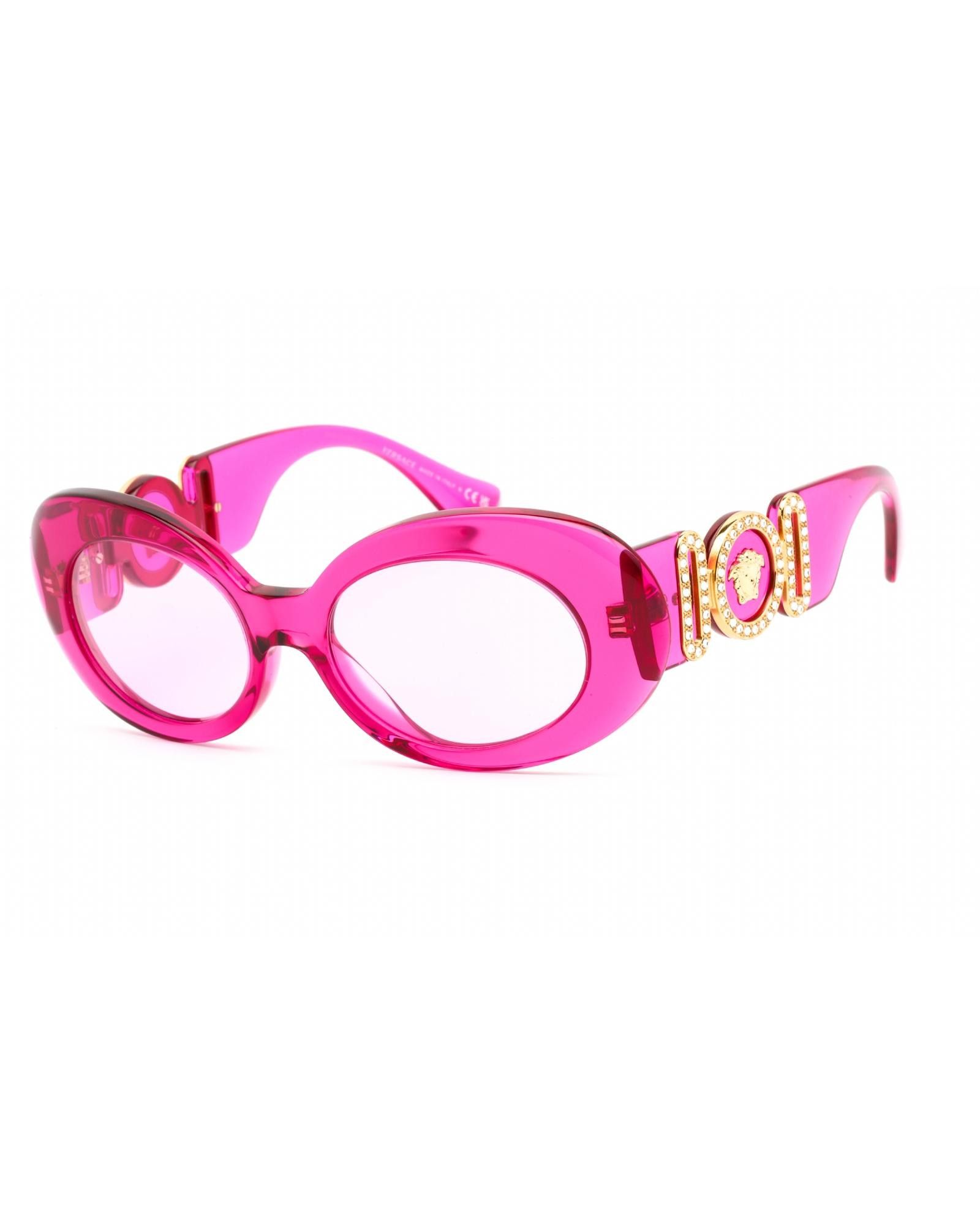 image of Versace 0Ve4426Bu Sunglasses Transparent Fuchsia/fuchsia, Women's