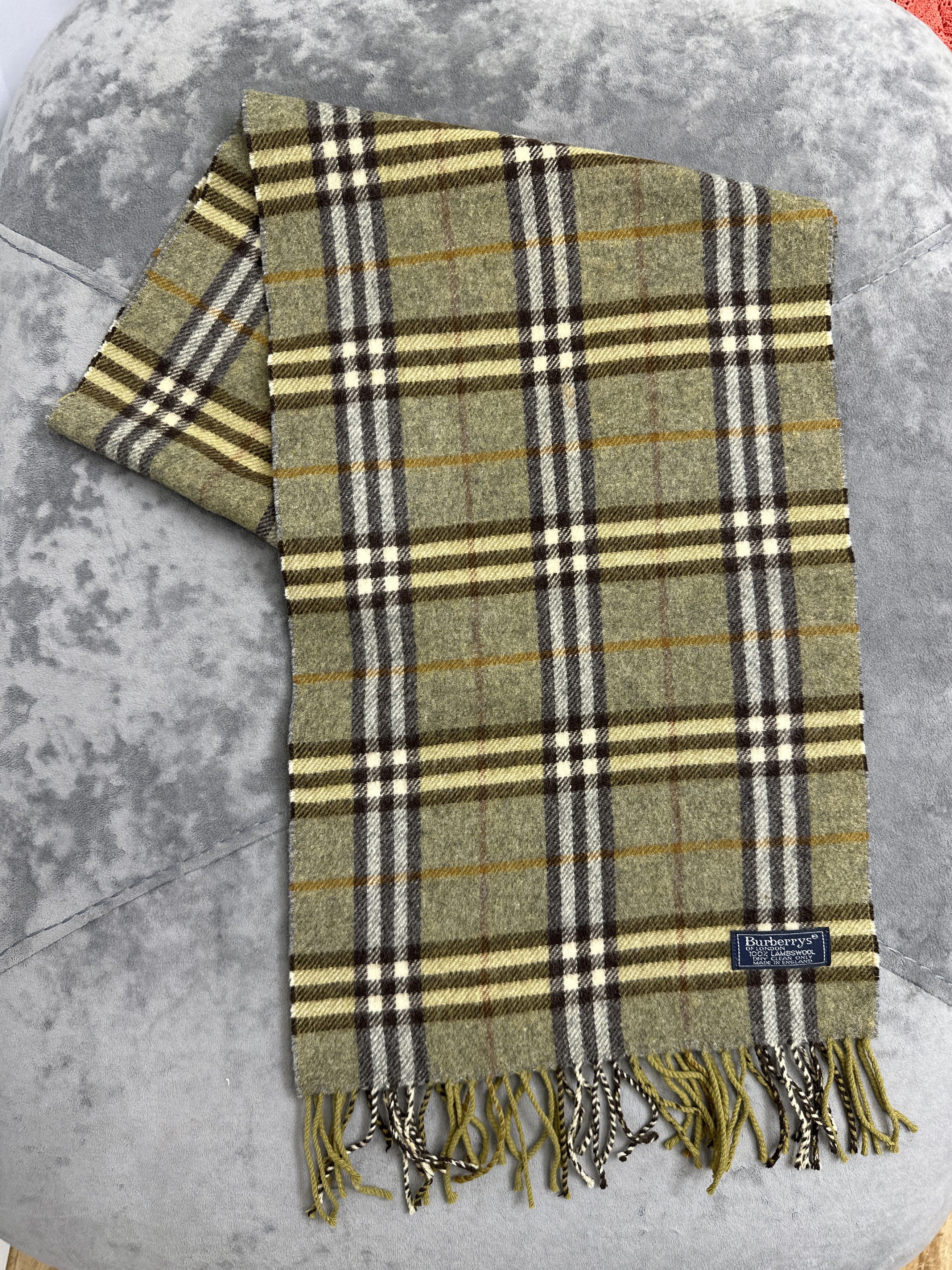 Burberry Burberrys London Lambswool Check Scarf England 160x29 Cm Size ONE SIZE - 7 Thumbnail