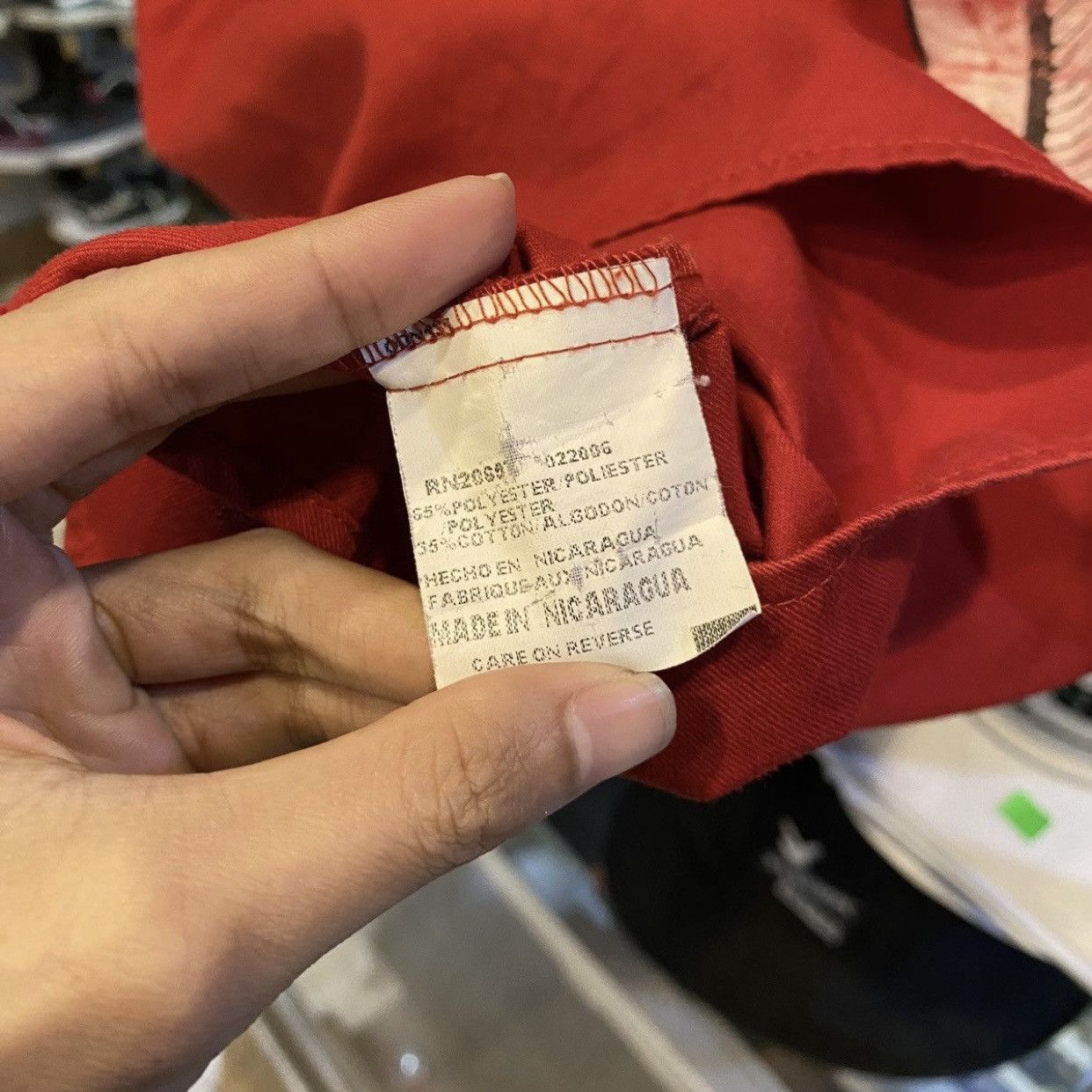 Dickies Vintage Dickies Red Custom Made Hardcore Design Shirt Pocket Size US L / EU 52-54 / 3 - 11 Thumbnail