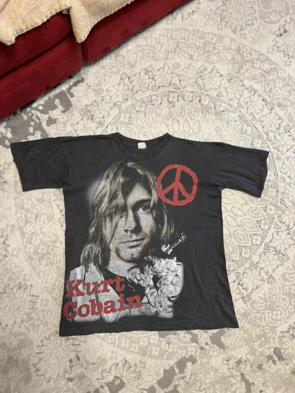 Band Tees Vintage Kurt Cobain Graphic Tee - Nirvana Band Shirt Size US M / EU 48-50 / 2 - 1 Thumbnail