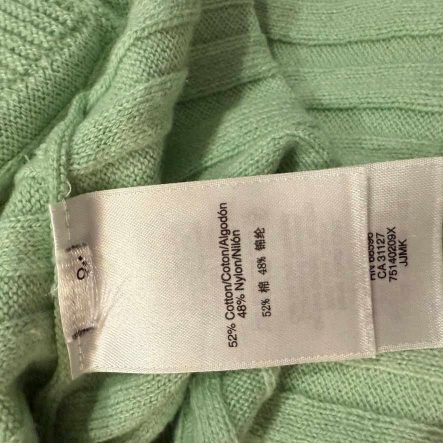 DKNY DKNY Women's XS Mint Green Geometric Short Sleeve Sweater Size XS / US 0-2 / IT 36-38 - 6 Thumbnail