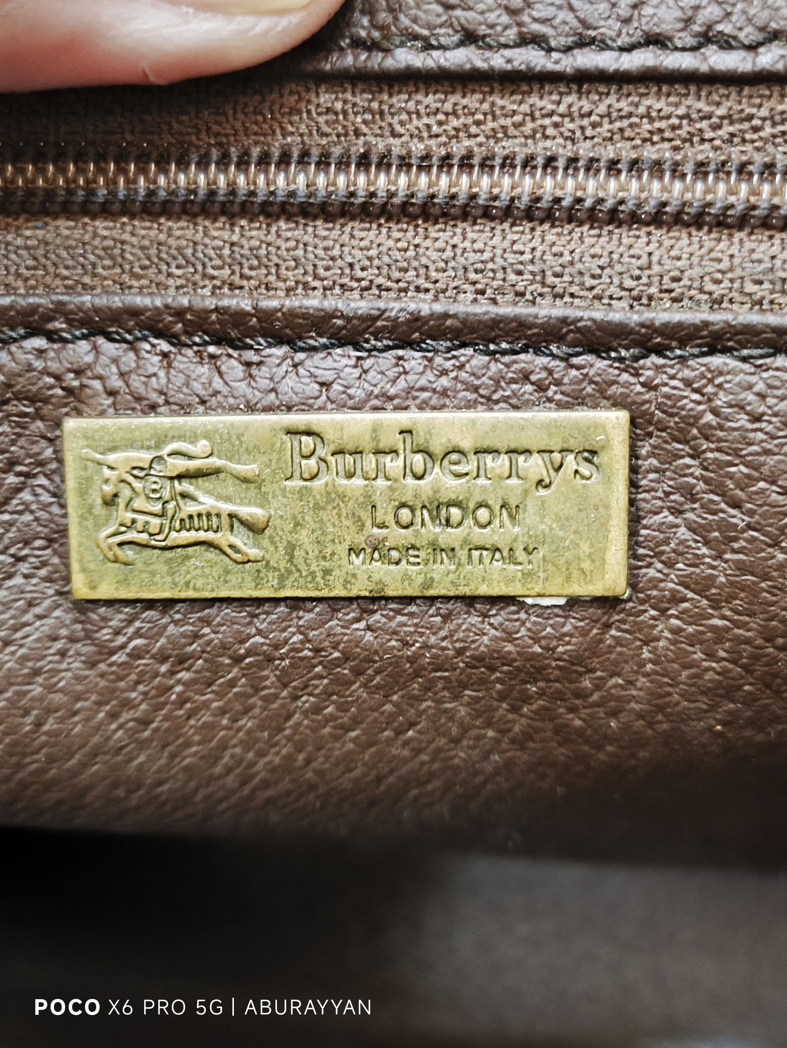 Burberry Burberrys Nova Clutch Brown Canvas Bag Size ONE SIZE - 11 Thumbnail