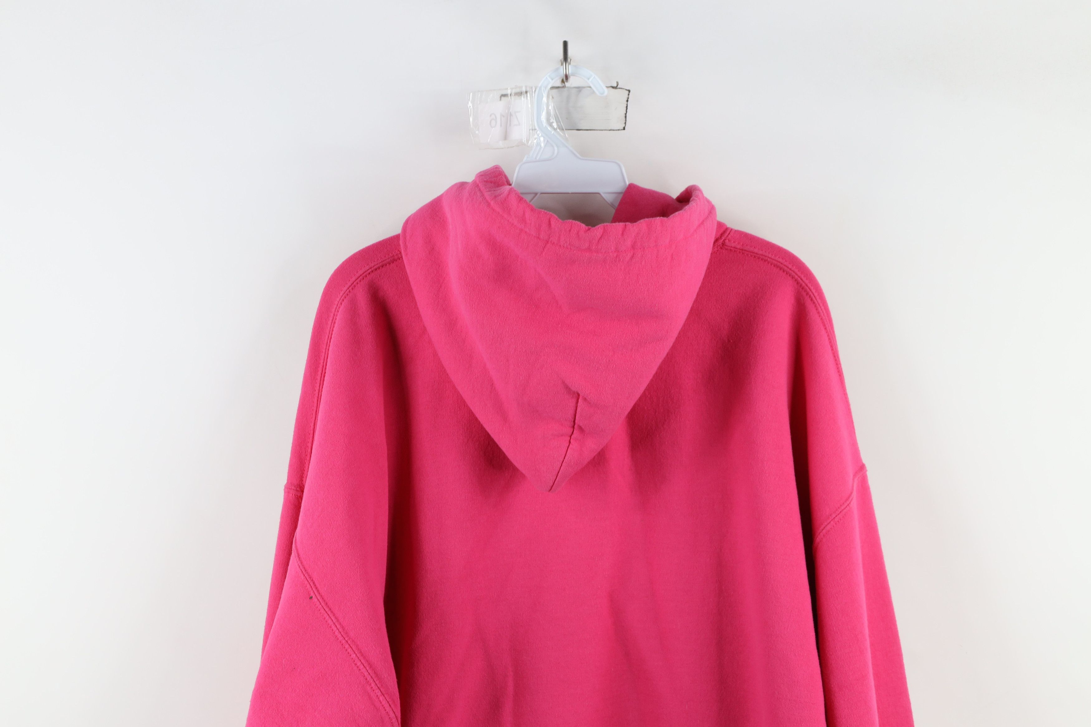 Vintage Vintage 90s Y2K Detroit Muscle Car Hoodie Sweatshirt Pink Size XL / US 12-14 / IT 48-50 - 14 Thumbnail