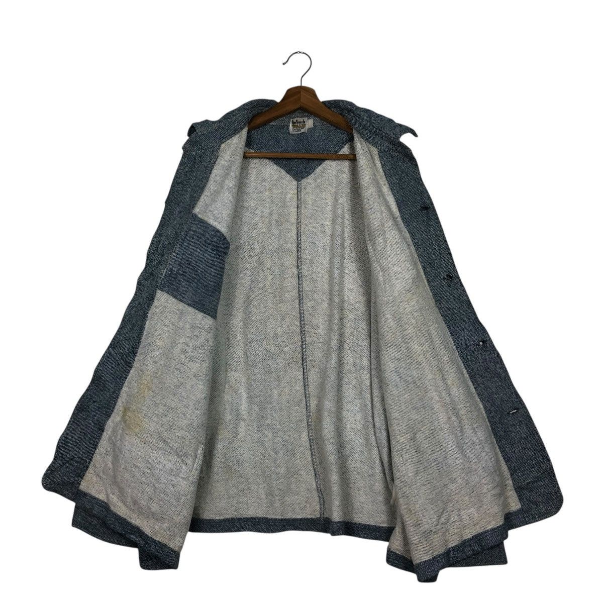 Vintage 🔥VINTAGE CHORE INDIGO BUTTON JACKET WALDI ISSEY MIYAKE Size US L / EU 52-54 / 3 - 15 Thumbnail