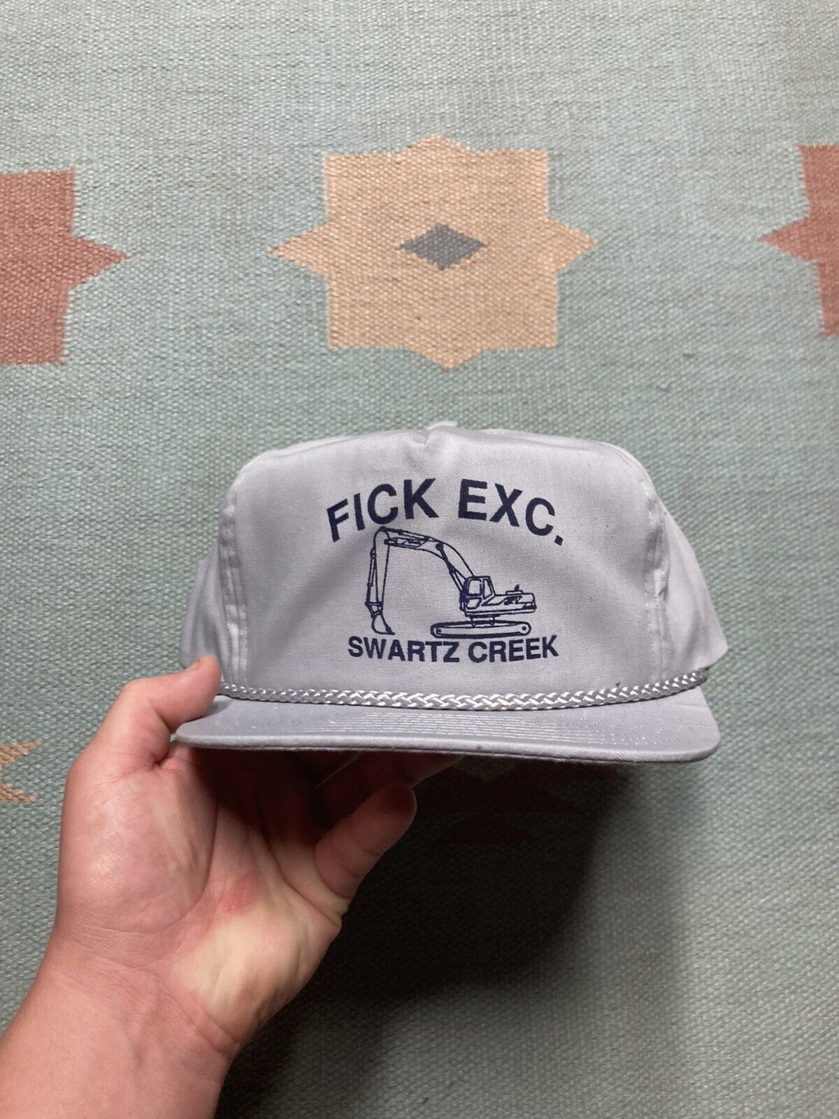 Nissan × Vintage VTG Snap hat fick excavation tractor construction Michigan Size ONE SIZE - 2 Thumbnail